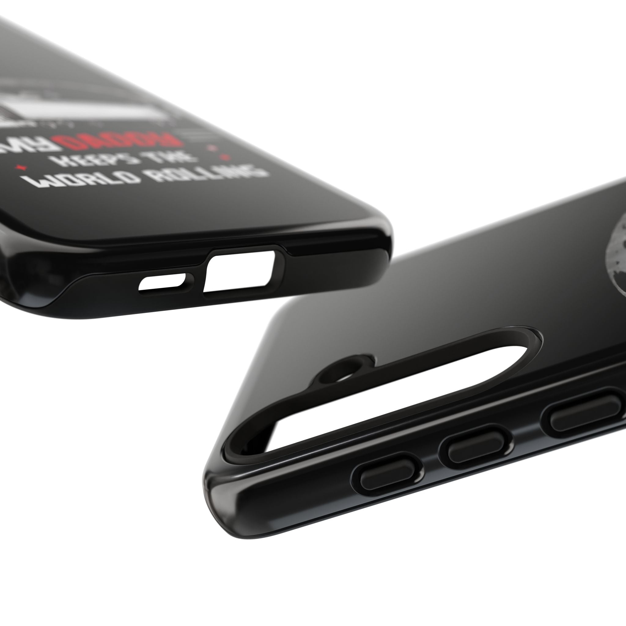 Truck Driver Phone Case - "My Daddy Keeps The World Rolling" Protective Cover