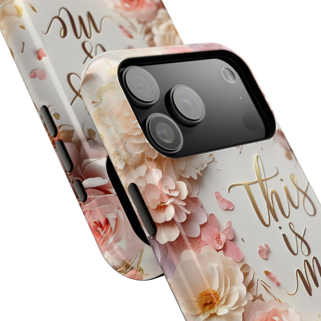Floral "This Is Me" Phone Case — Impact-Resistant Floral Protective Cover