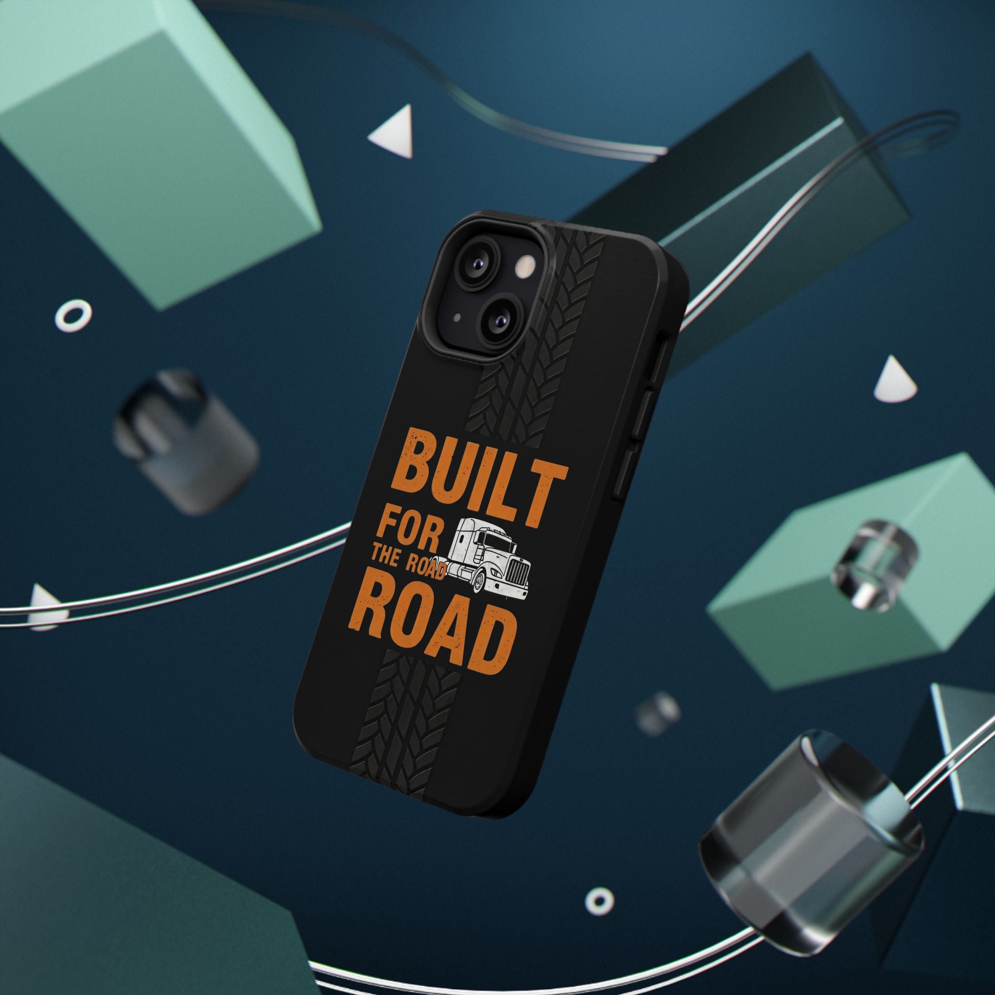 Phone Case — "Built for the Road" Truck Tire-Track Impact-Resistant Case