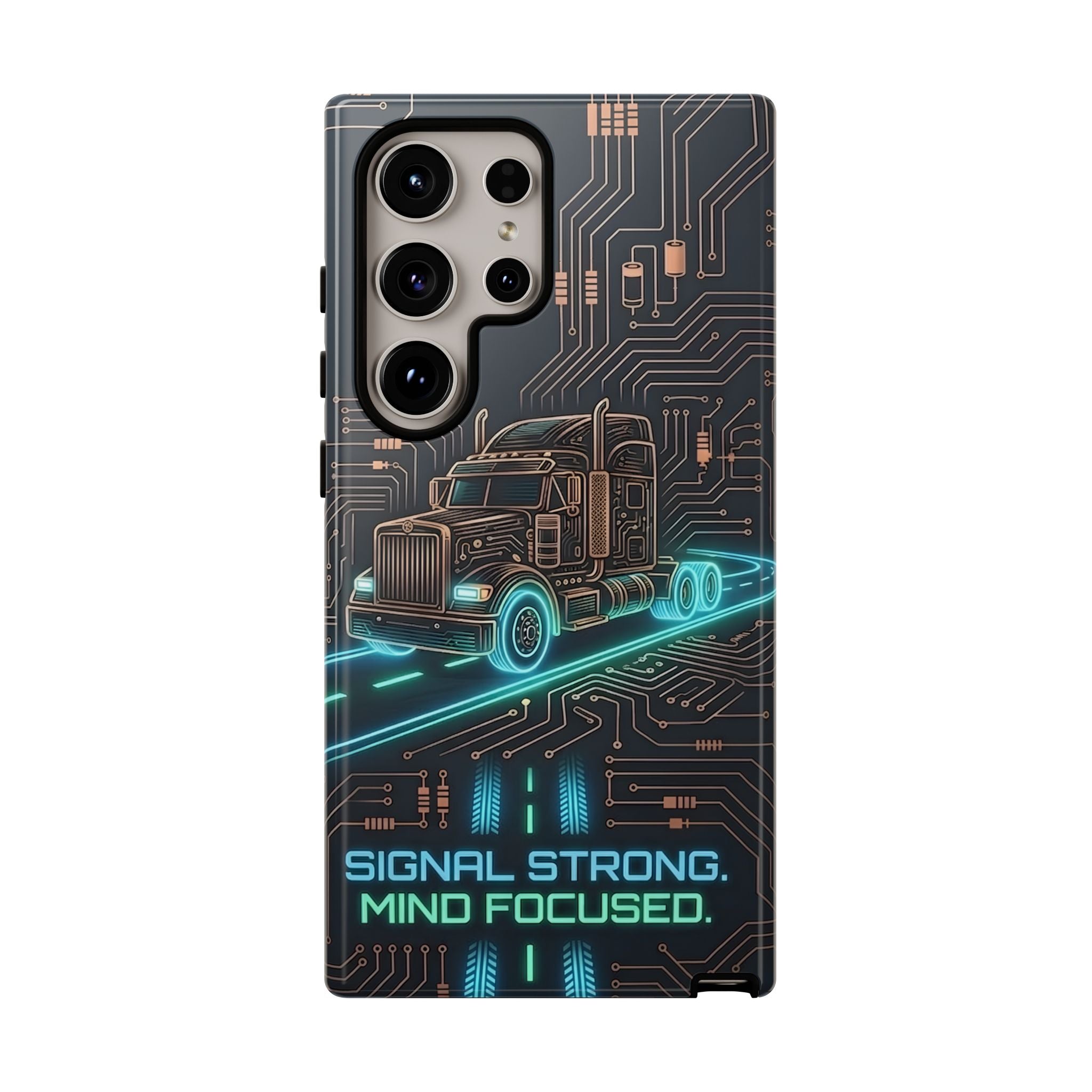 Truck Driver Gamer Phone Case — “Real Life. No Pause Button.”