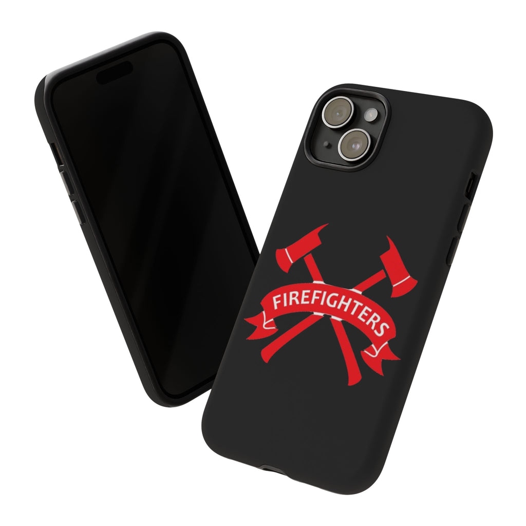 Firefighters Tough Phone Case — Red Crossed Axes Design