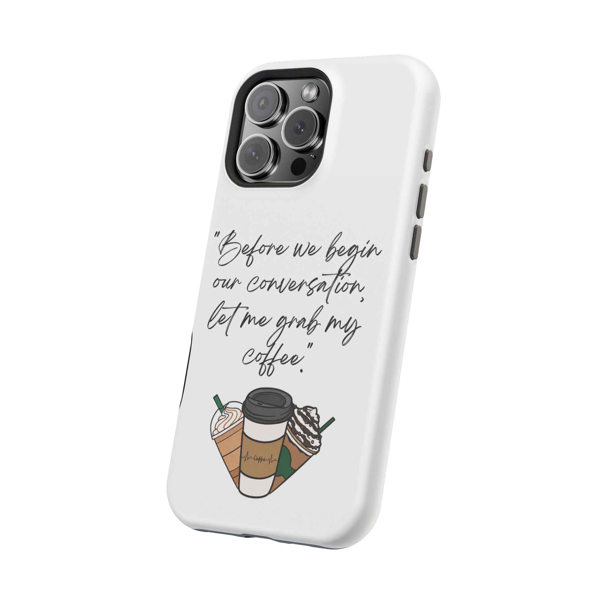 Coffee Quote Magnetic Impact-Resistant Phone Case
