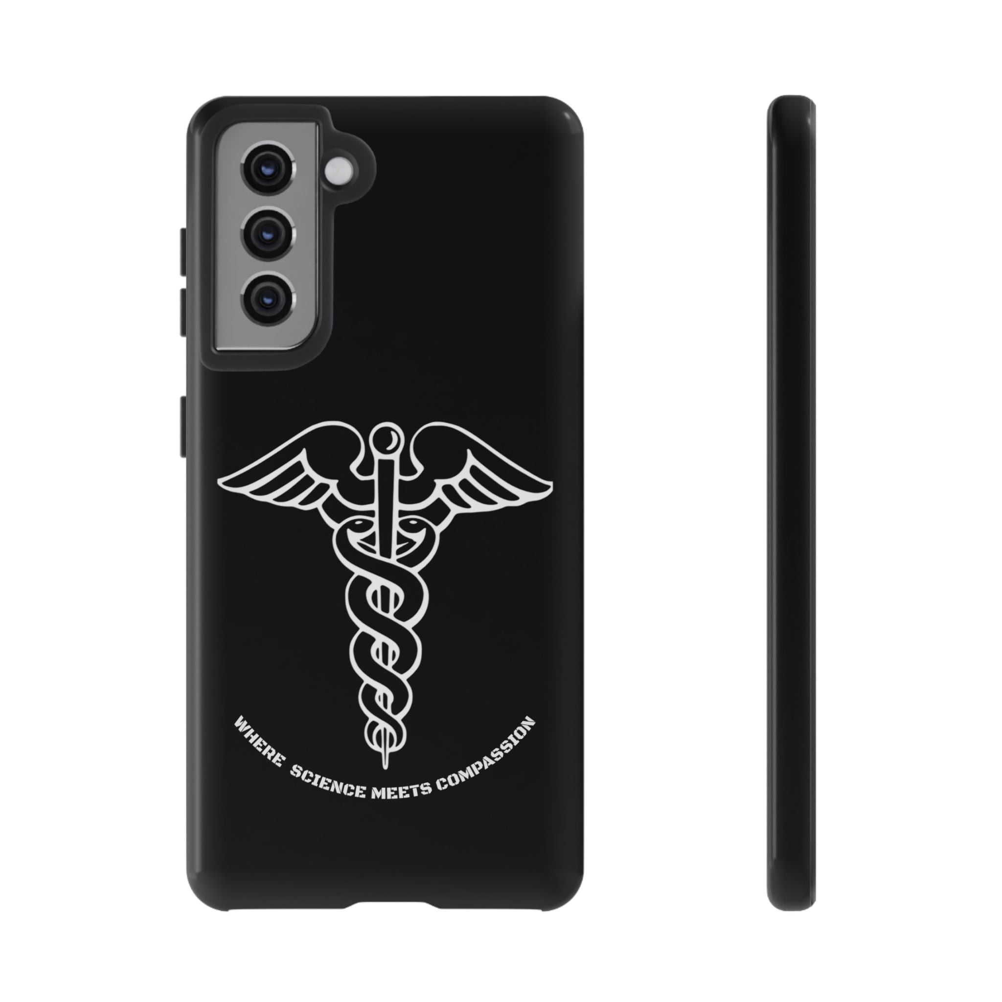 Medical Caduceus Phone Case — "Where Science Meets Compassion" Protective iPhone Cover