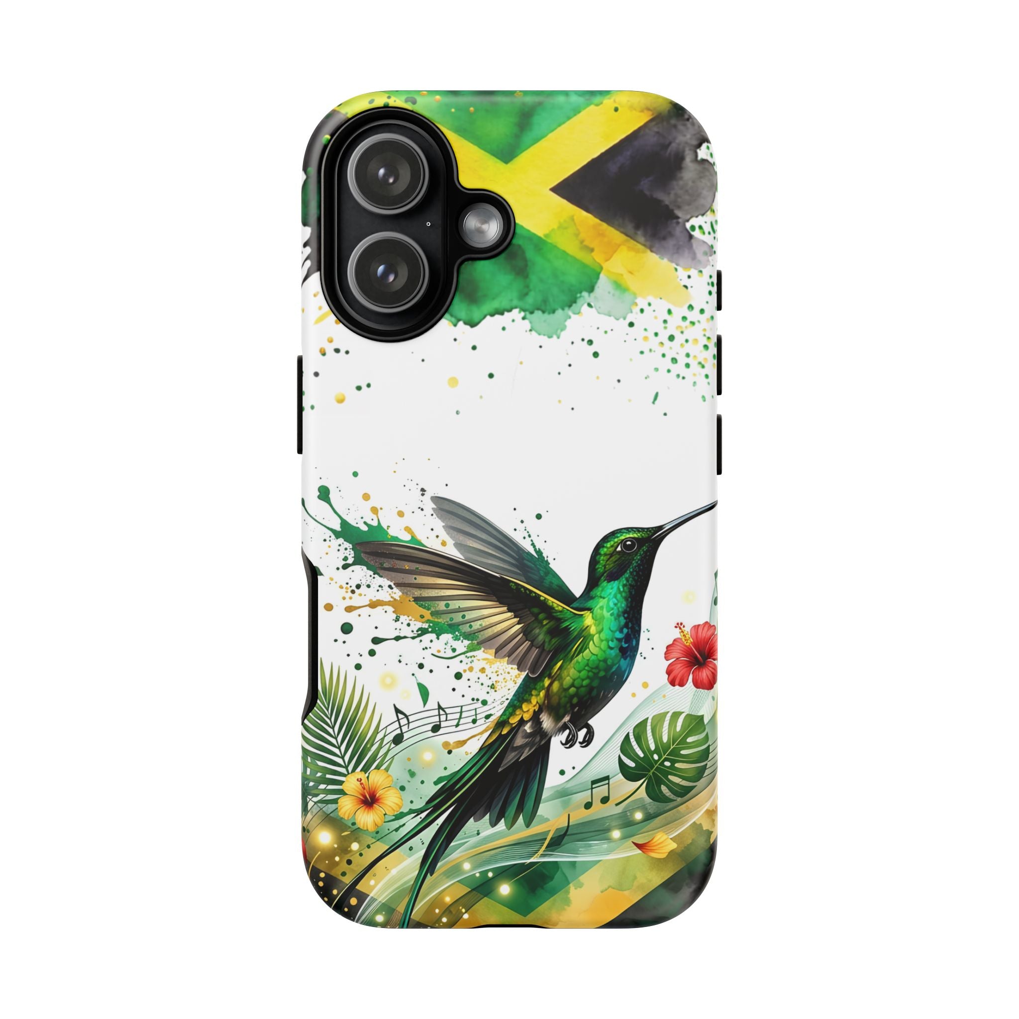 Hummingbird Jamaica Tough Phone Case – Tropical Floral Protective Cover