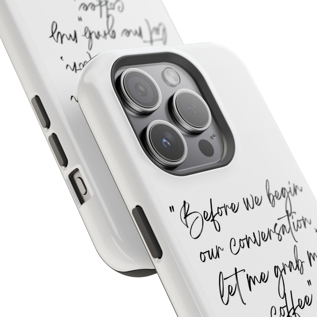 Coffee Quote Magnetic Impact-Resistant Phone Case