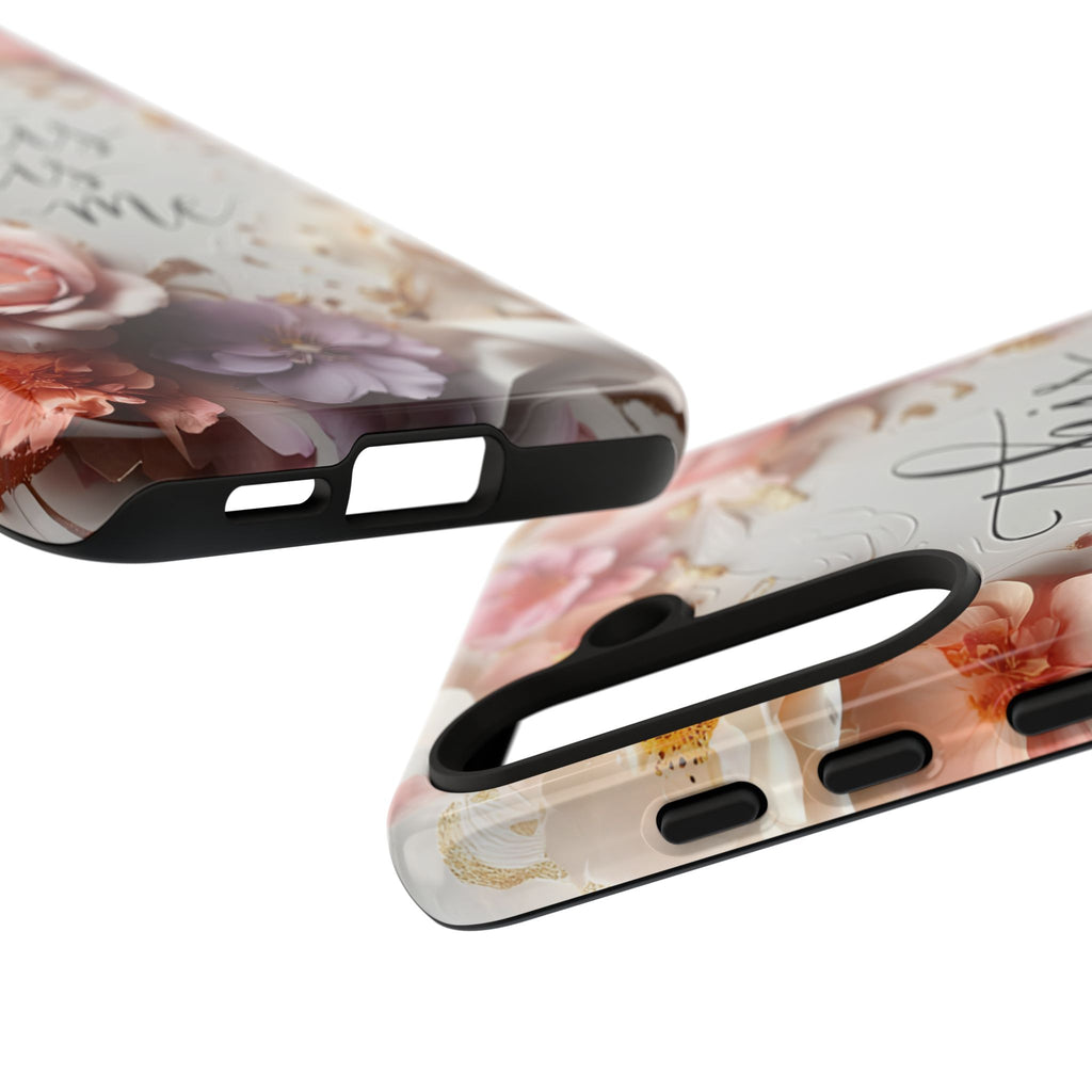 Floral "This Is Me" Tough Phone Case — Protective Floral iPhone Cover for Self-Expression, Gift for Her