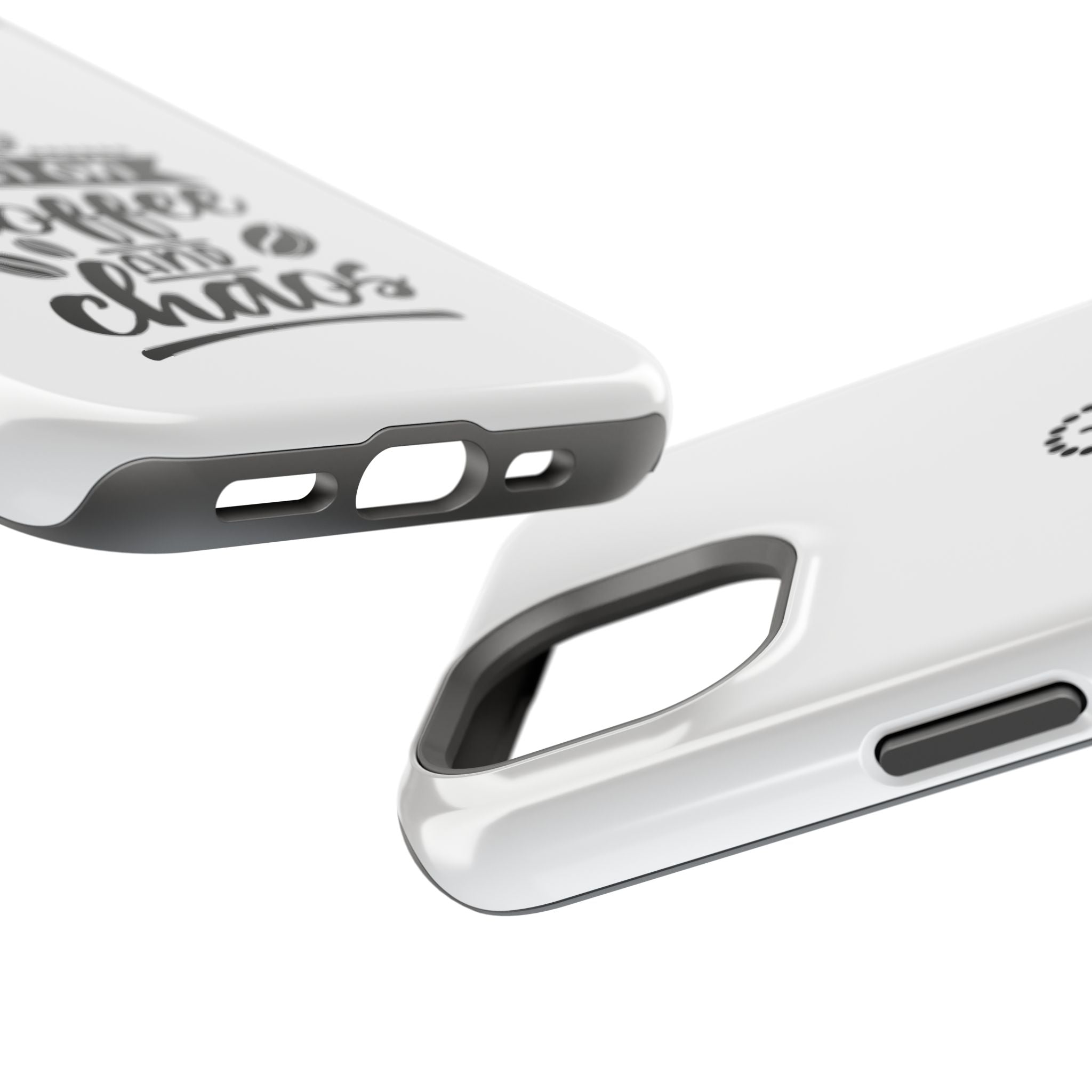 Phone Case — "Run on Coffee and Chaos" Impact-Resistant Protective Cover