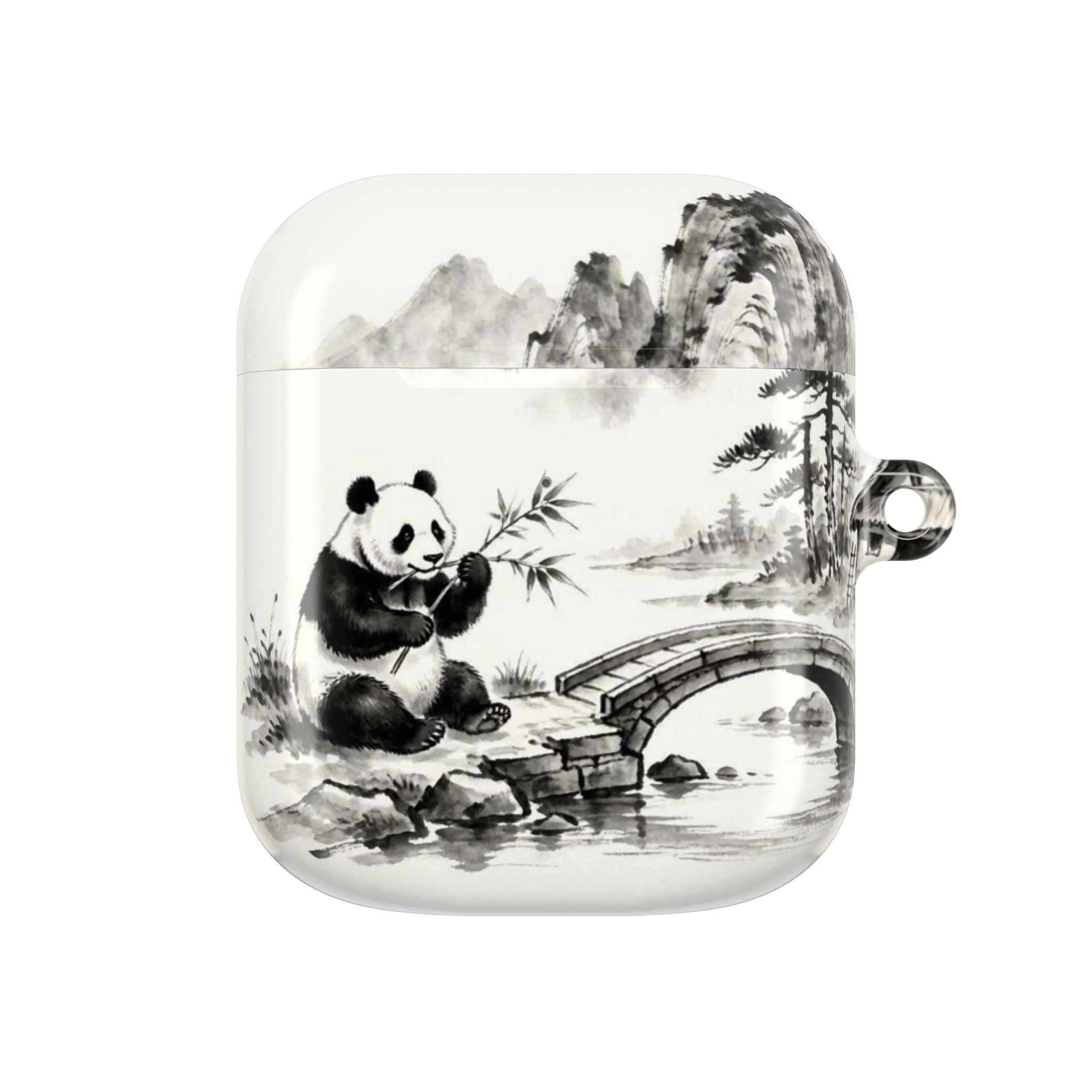 Panda Bamboo Landscape AirPod Case