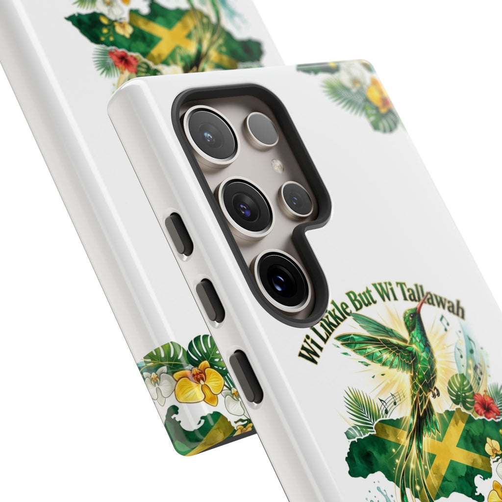 Jamaica Hummingbird Phone Case — “Wi Likkle But Wi Tallawah” Tropical Protective Cover
