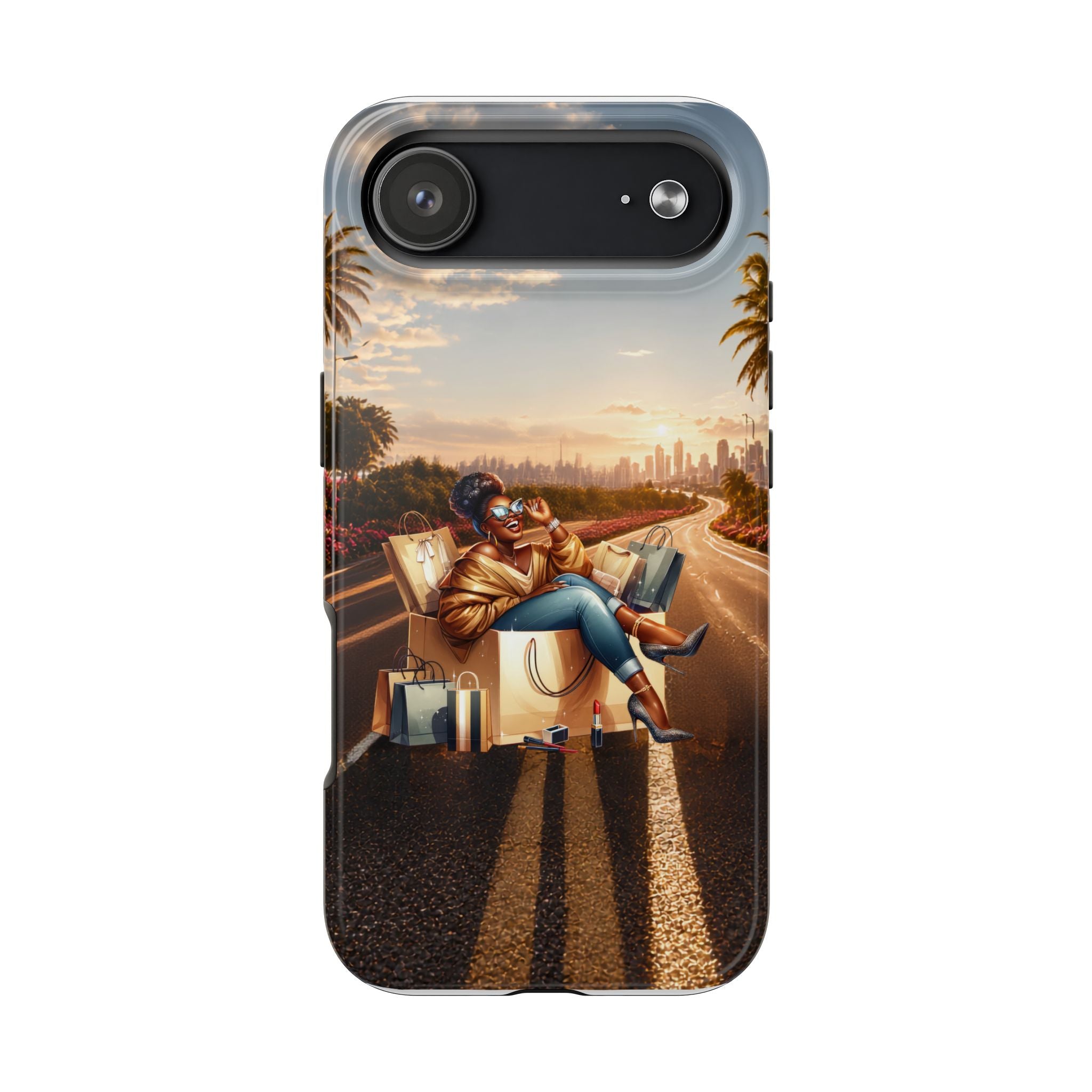 Sunset Roadtrip Tough Phone Case — Relaxed Traveler Design
