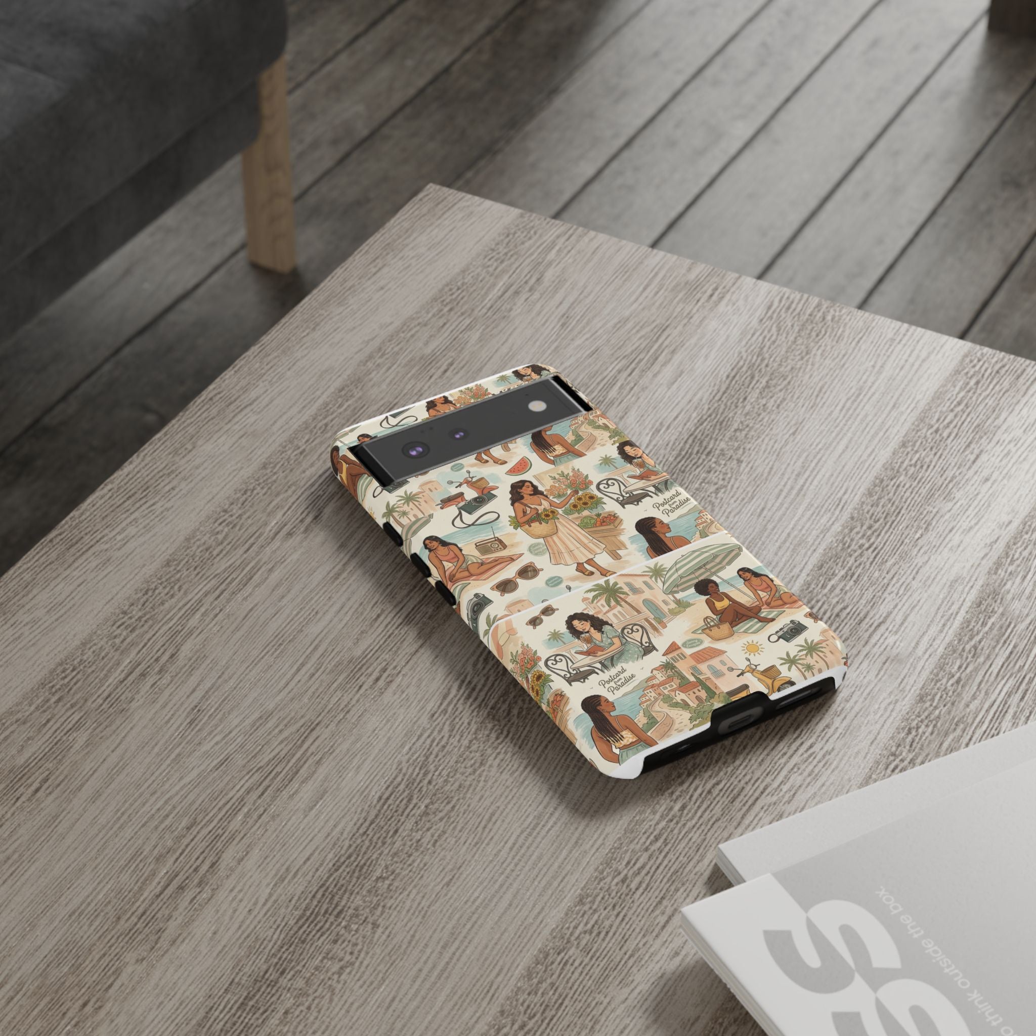 Tropical Vacation Phone Case — Vintage Beach Women Pattern