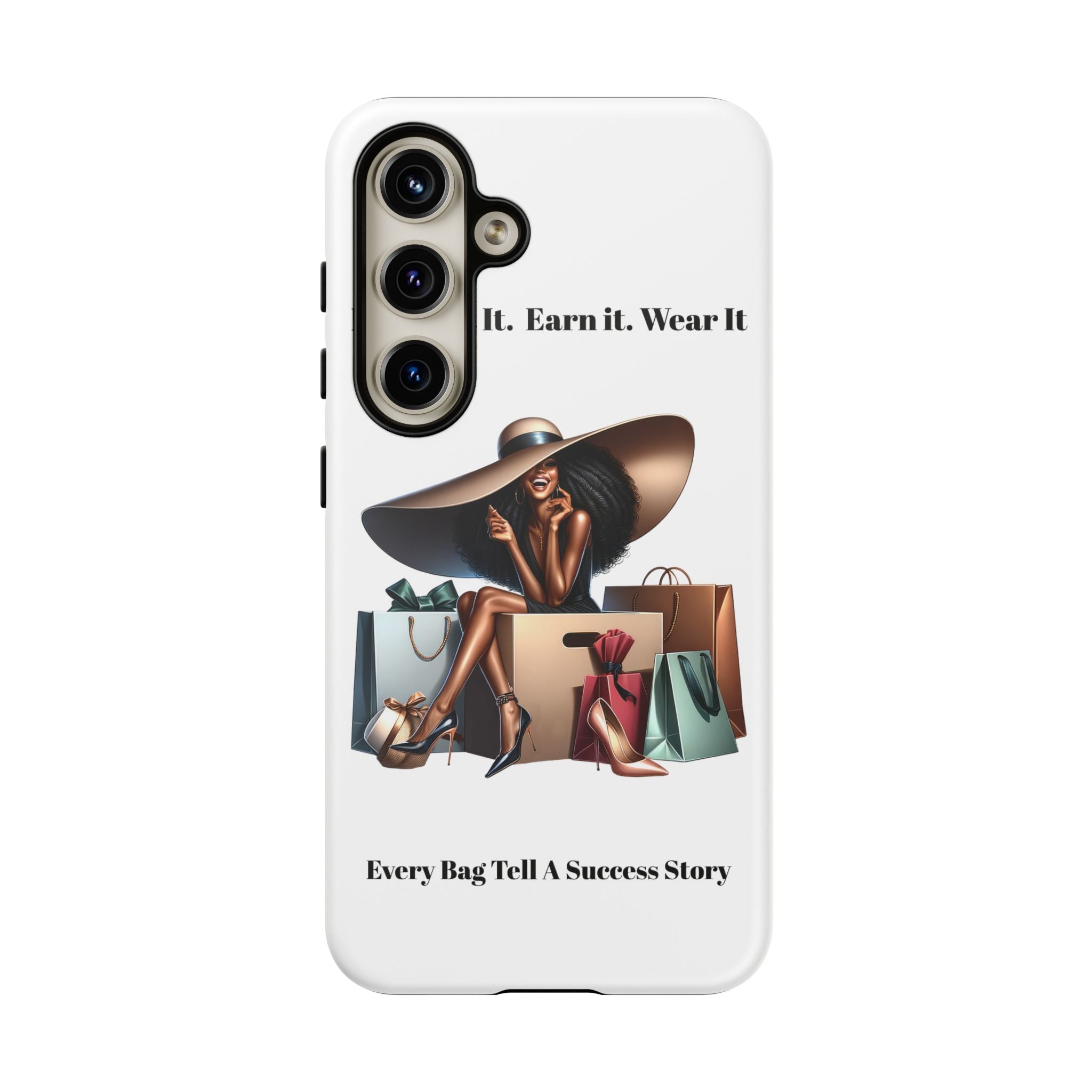 Phone Case - "Manifest It. Earn It. Wear It." Chic Shopper Design