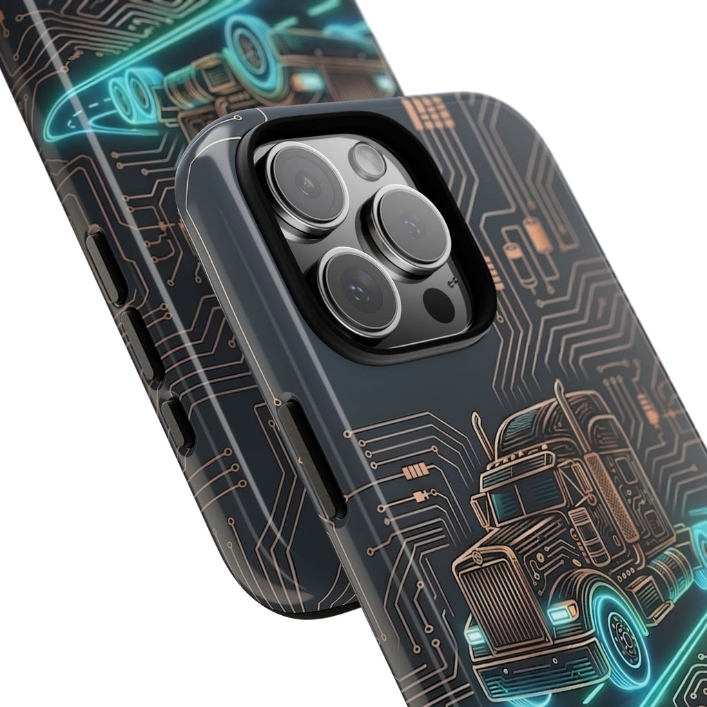 Truck Driver Gamer Phone Case — “Real Life. No Pause Button.”