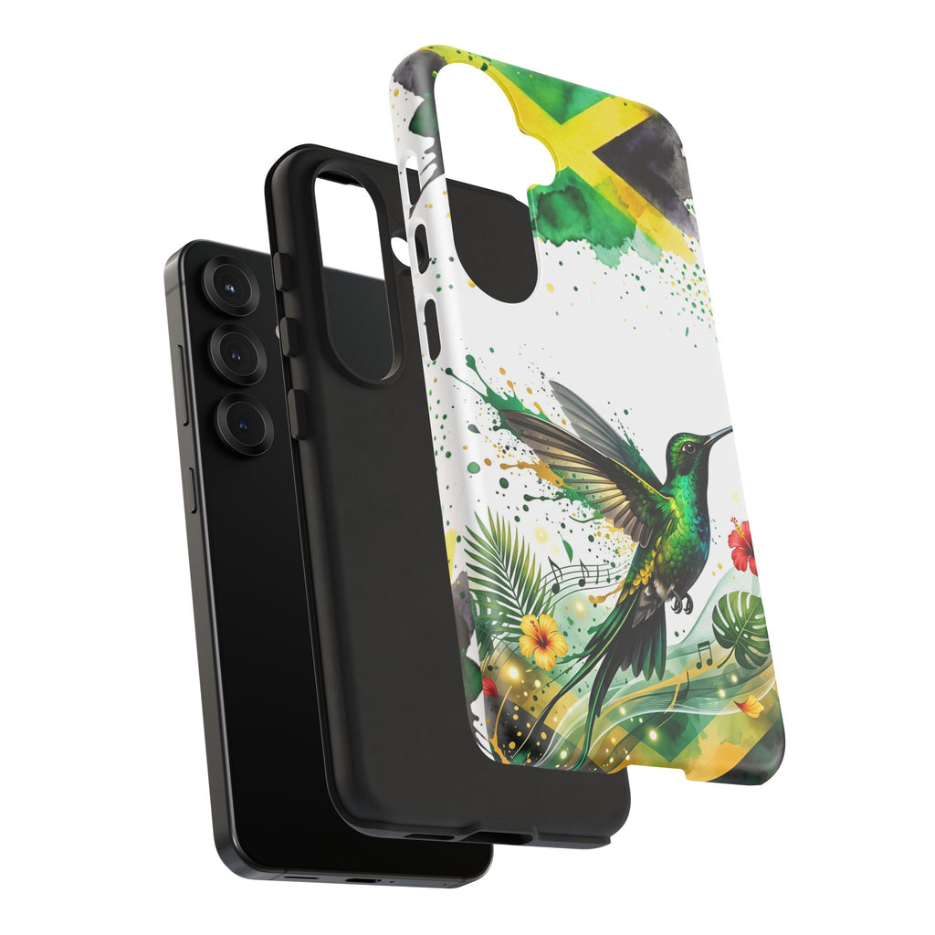 Hummingbird Jamaica Tough Phone Case – Tropical Floral Protective Cover