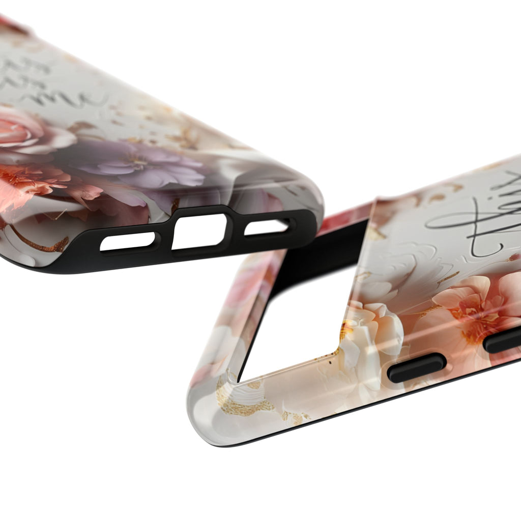Floral "This Is Me" Tough Phone Case — Protective Floral iPhone Cover for Self-Expression, Gift for Her