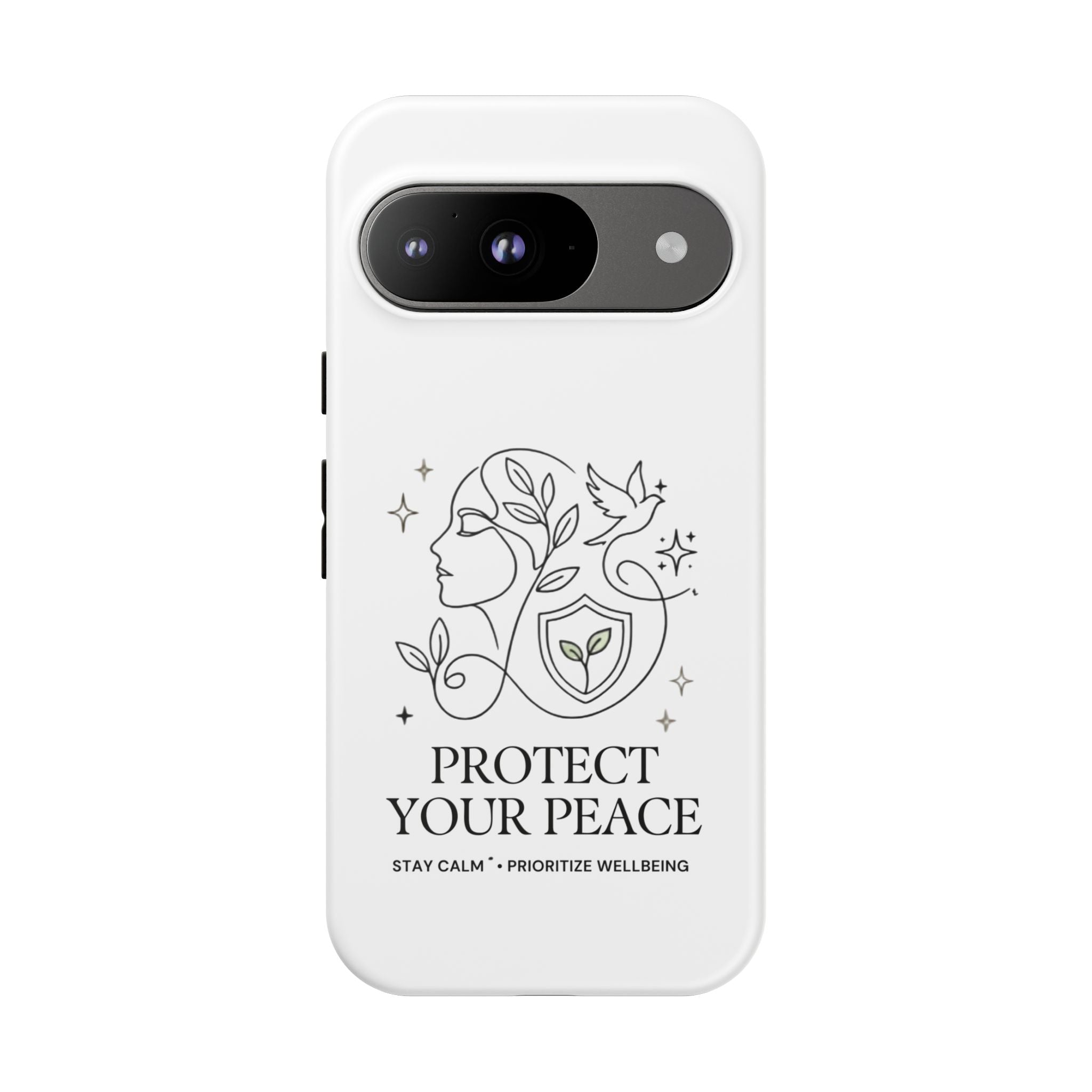 Protect Your Peace Phone Case – Minimalist Wellness iPhone Cover
