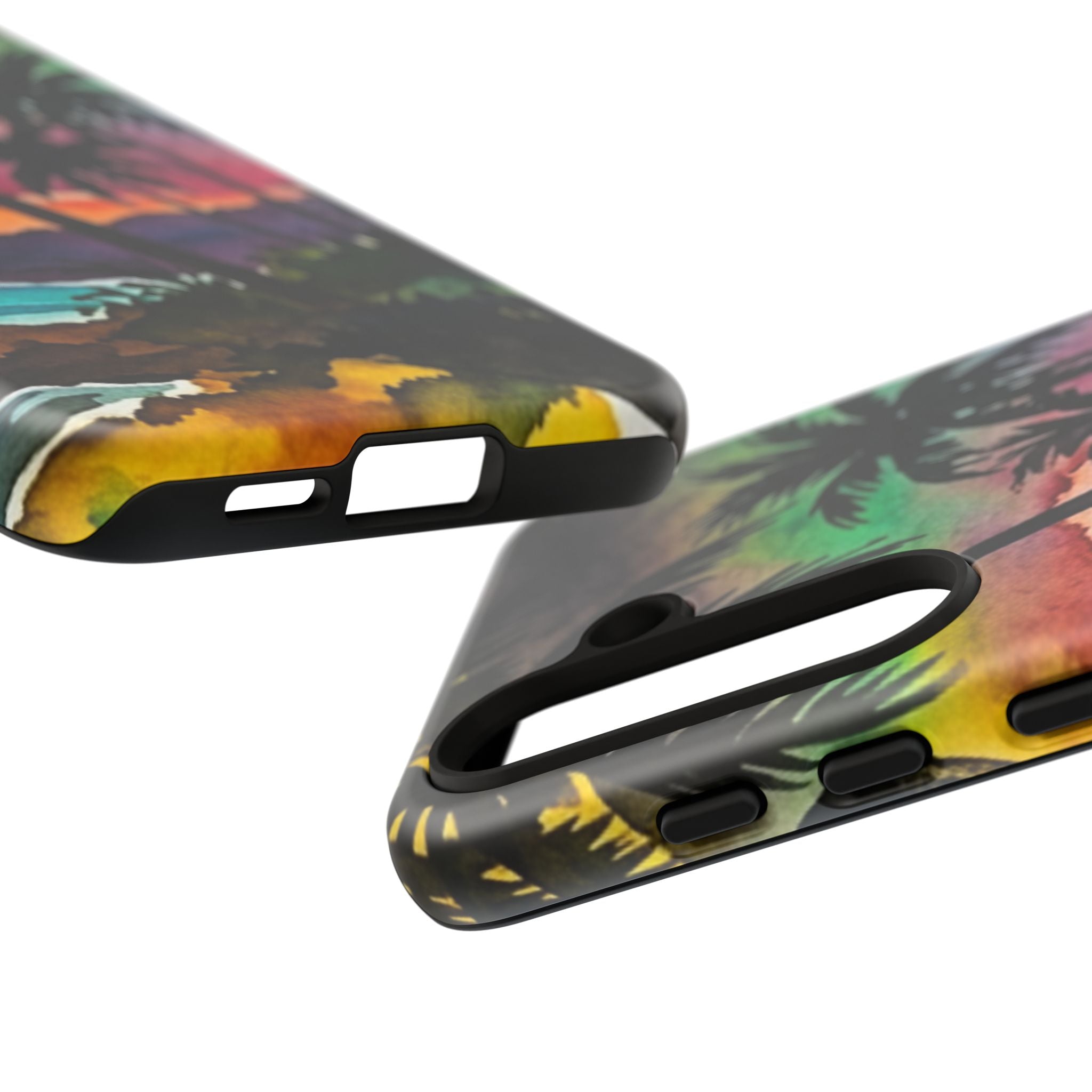 Tropical Sunset Phone Case – Palm Tree Beach Protective Cover