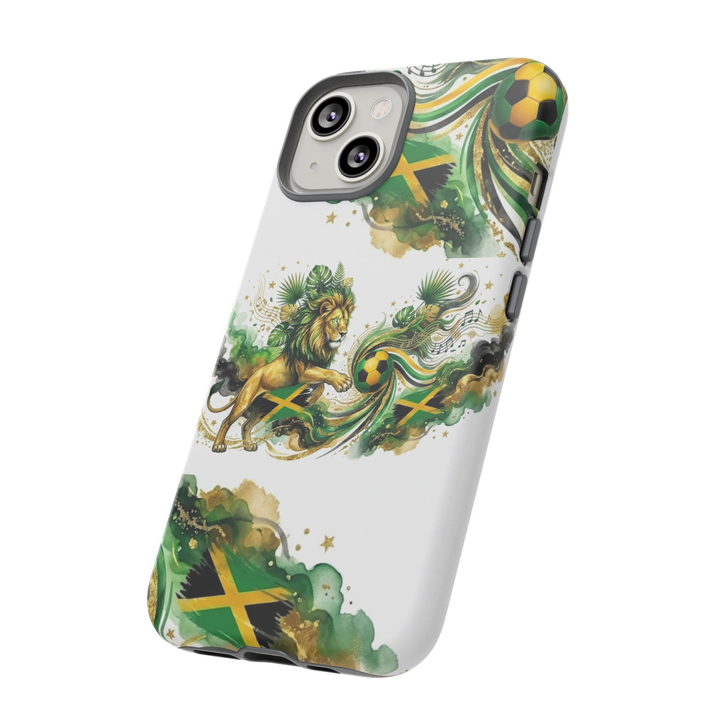 Jamaica Lion Phone Case — Jamaican Flag Rasta Protective Tough Case
