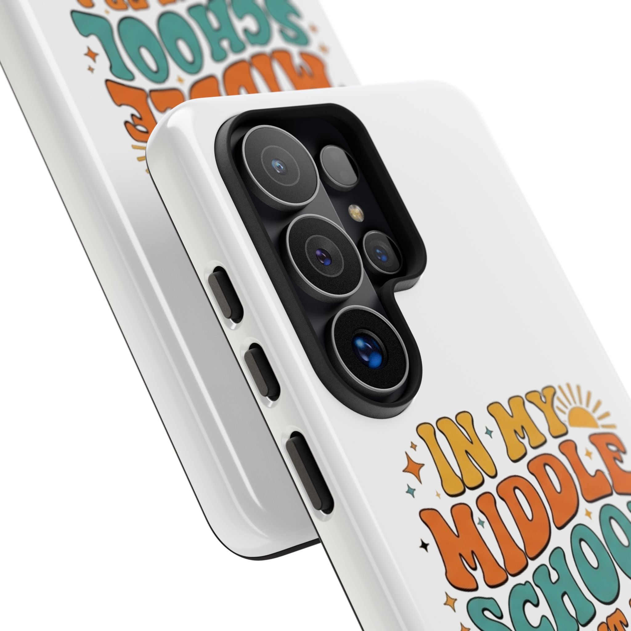 Middle School Parent Phone Case — "In My Middle School Parent Era" Retro Design