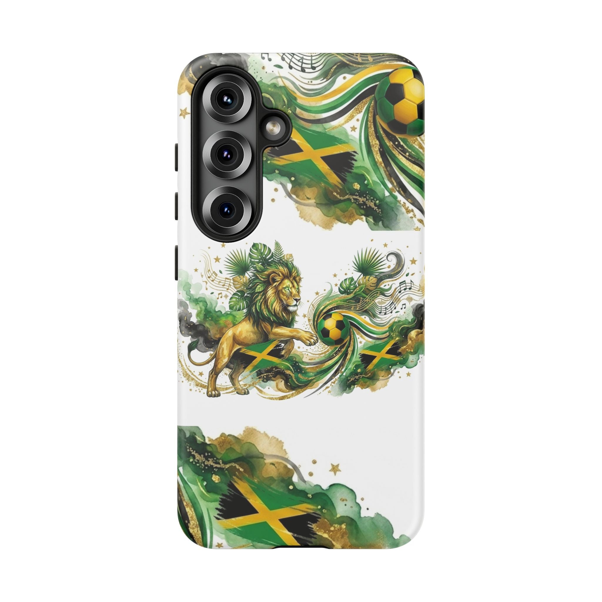 Jamaica Lion Phone Case — Jamaican Flag Rasta Protective Tough Case