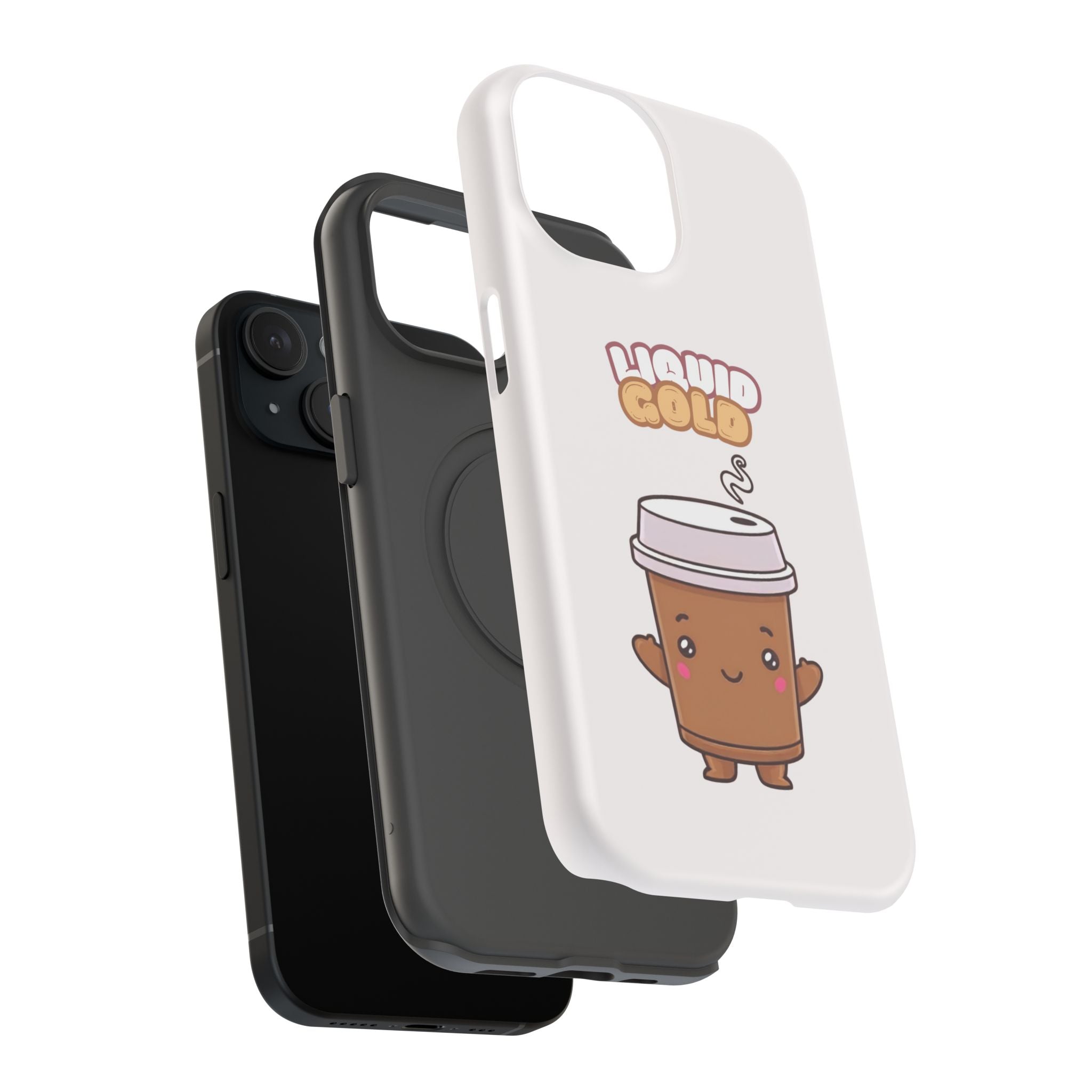 Coffee Cup Phone Case – “Liquid Gold” Cute Kawaii Espresso Impact-Resistant Case