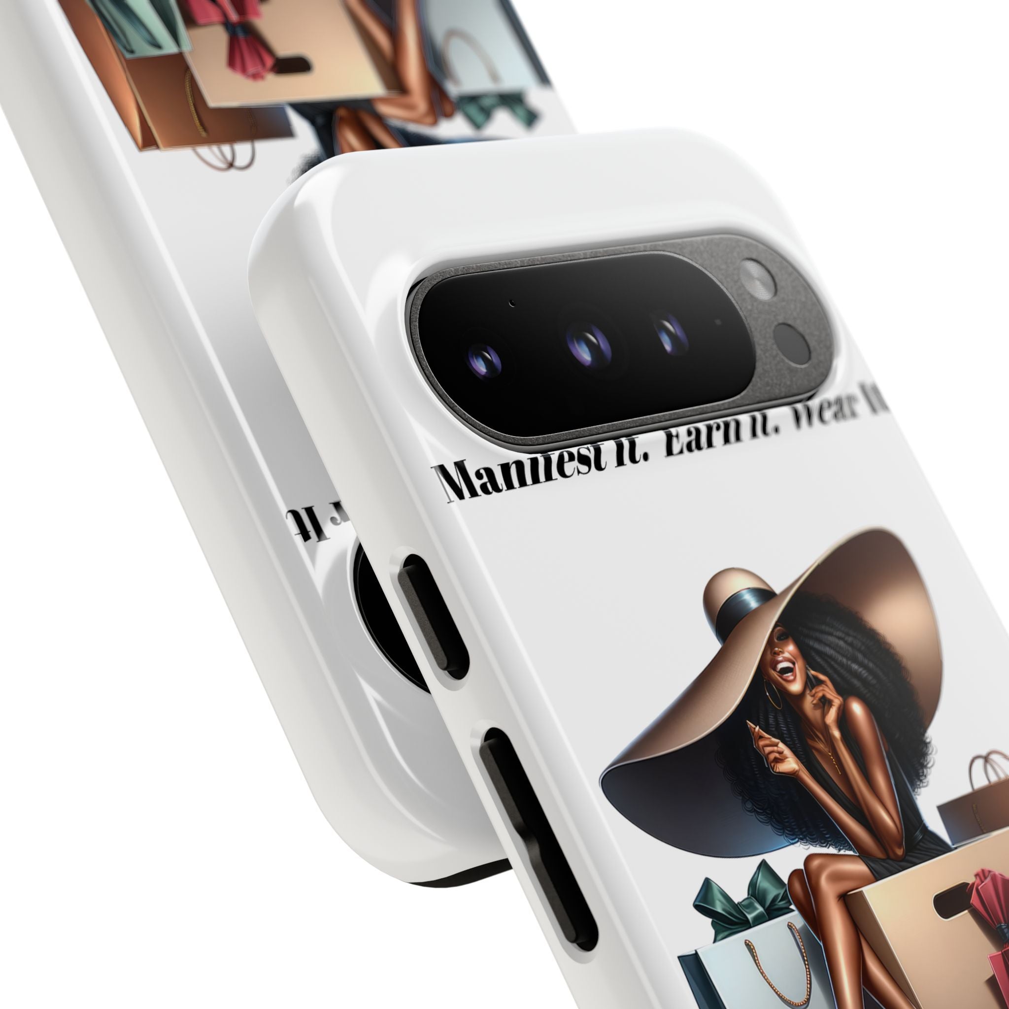 Phone Case - "Manifest It. Earn It. Wear It." Chic Shopper Design