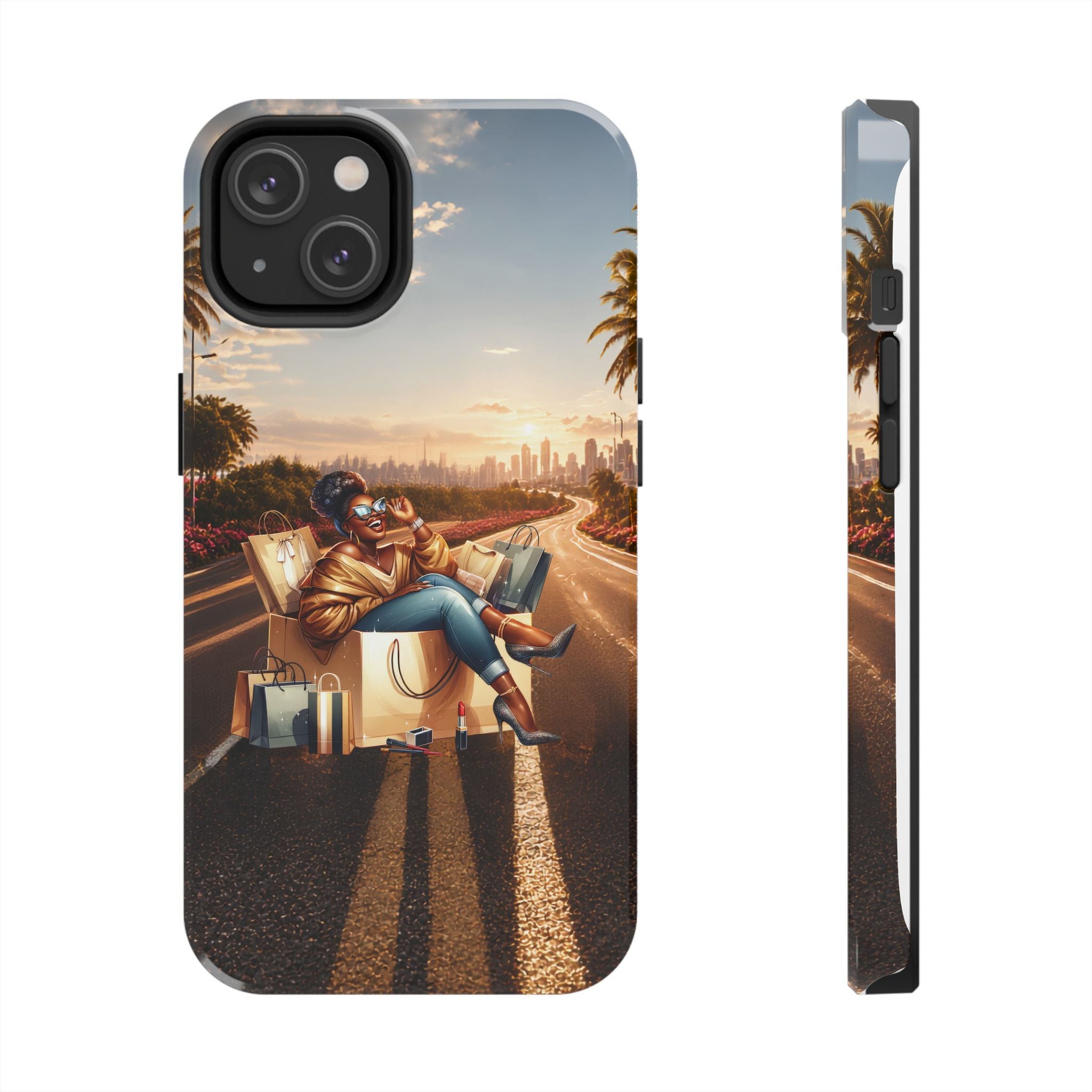 Sunset Roadtrip Tough Phone Case — Relaxed Traveler Design