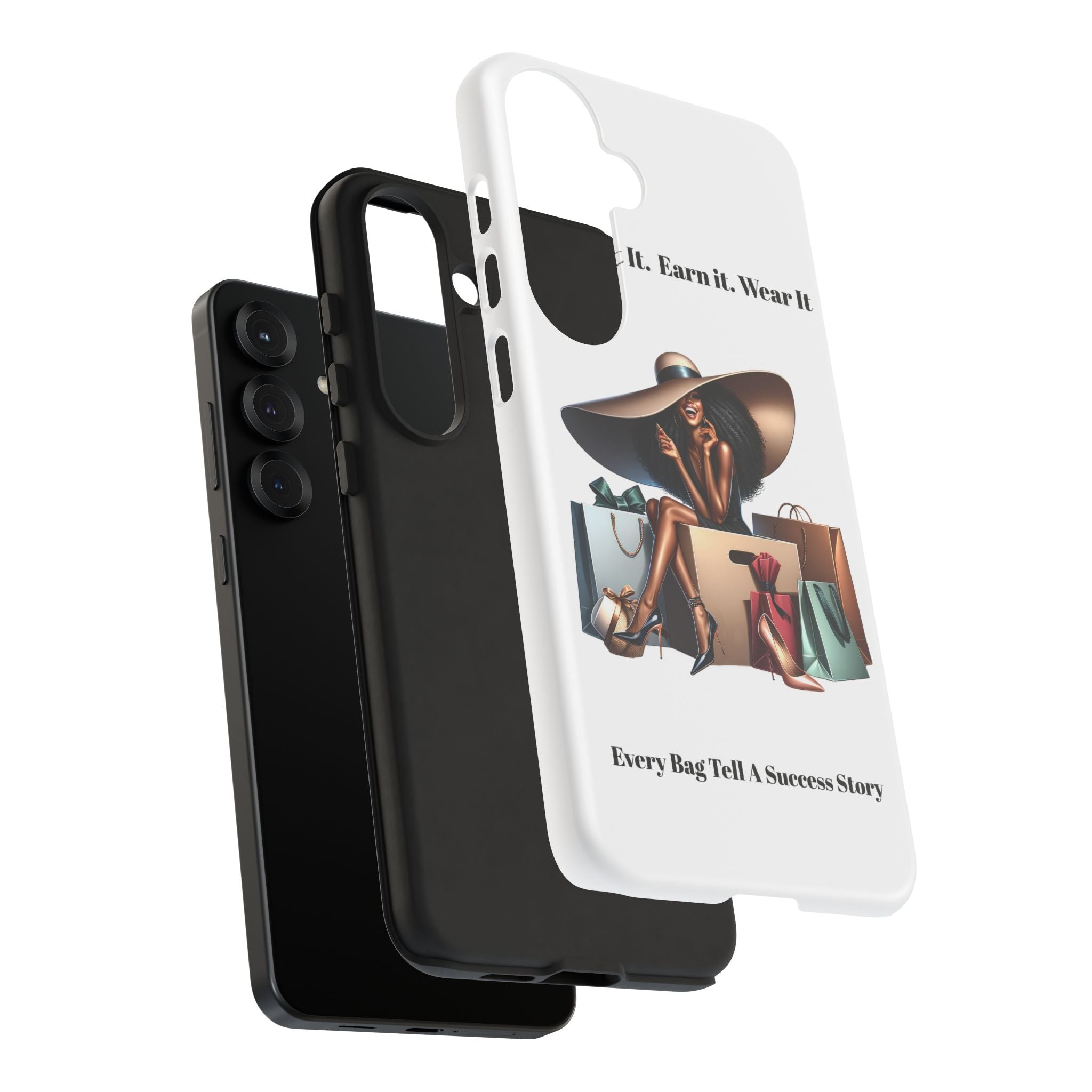 Phone Case - "Manifest It. Earn It. Wear It." Chic Shopper Design