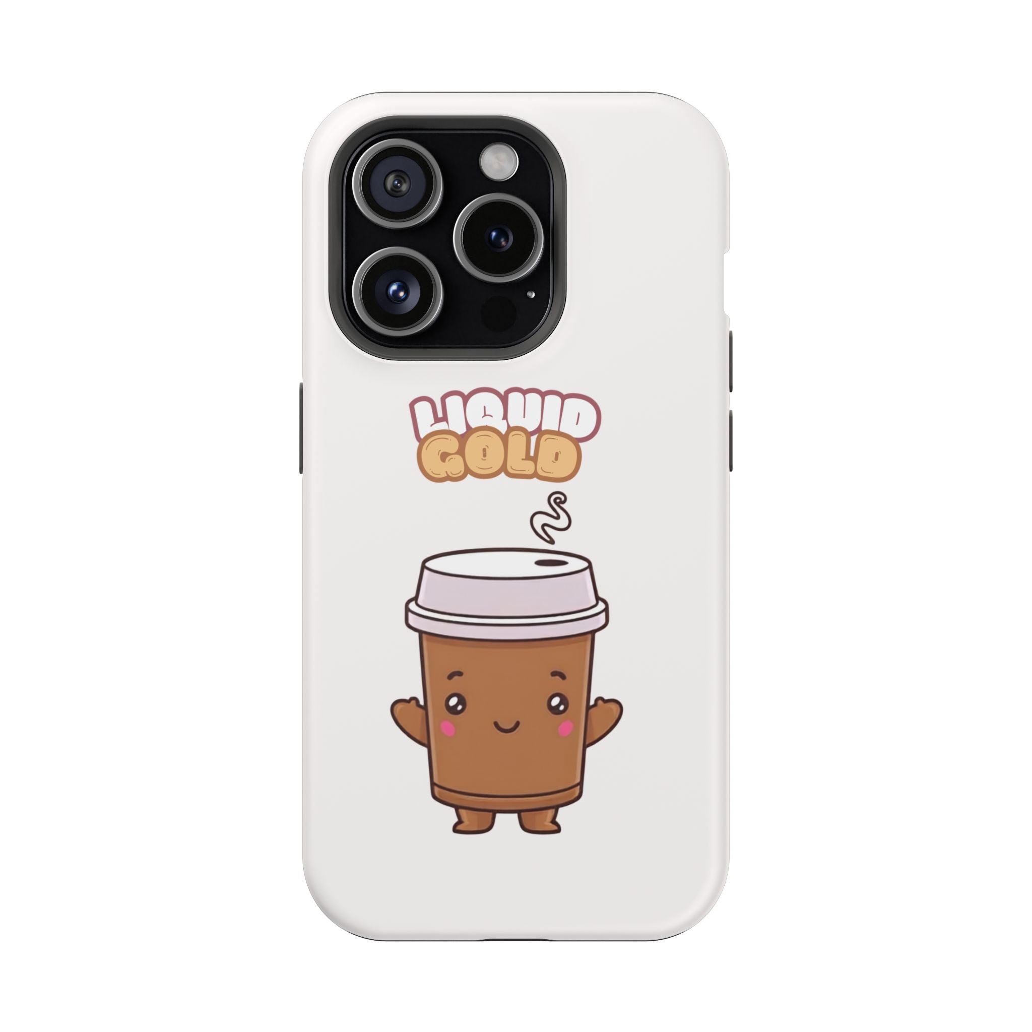 Coffee Cup Phone Case – “Liquid Gold” Cute Kawaii Espresso Impact-Resistant Case