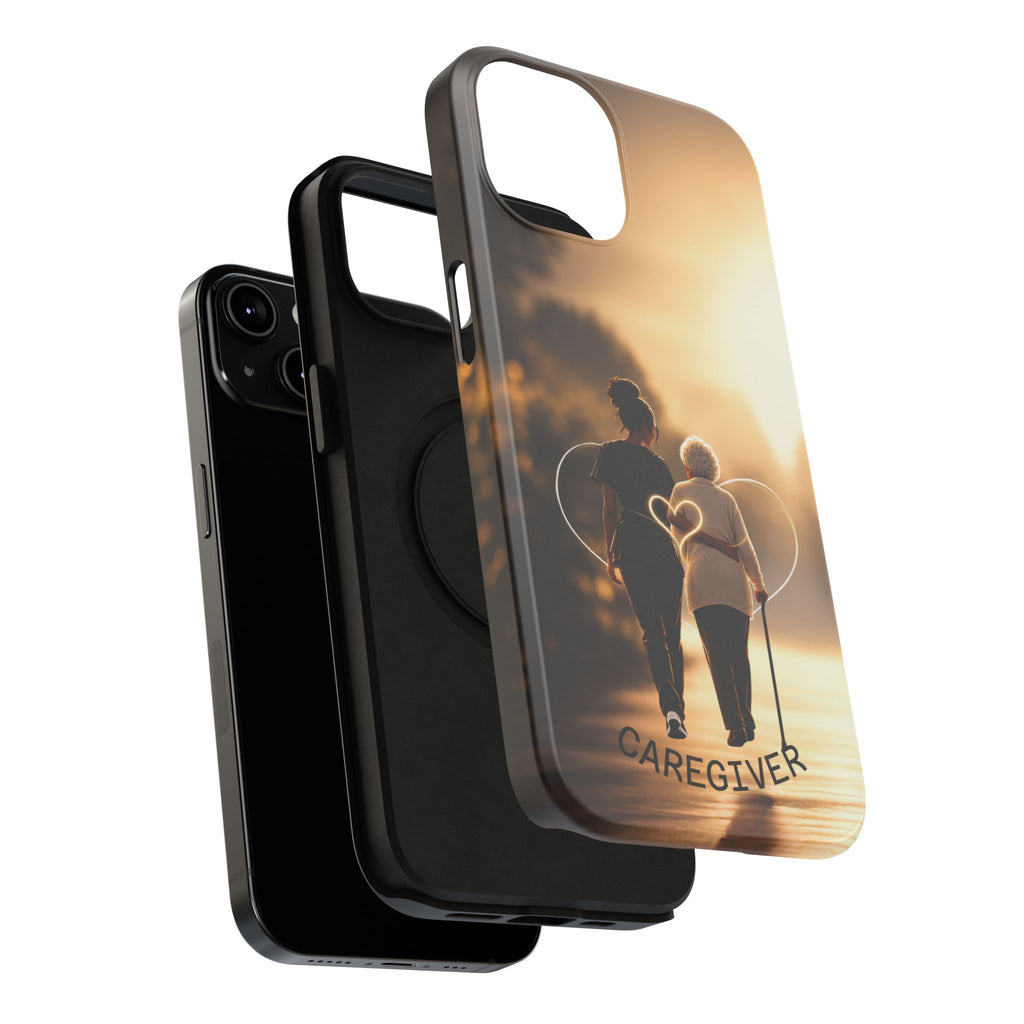 Caregiver Phone Case — Impact-Resistant Protective Case with Heart Design