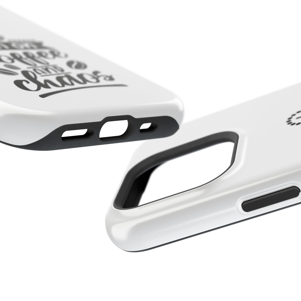 Phone Case — "Run on Coffee and Chaos" Impact-Resistant Protective Cover