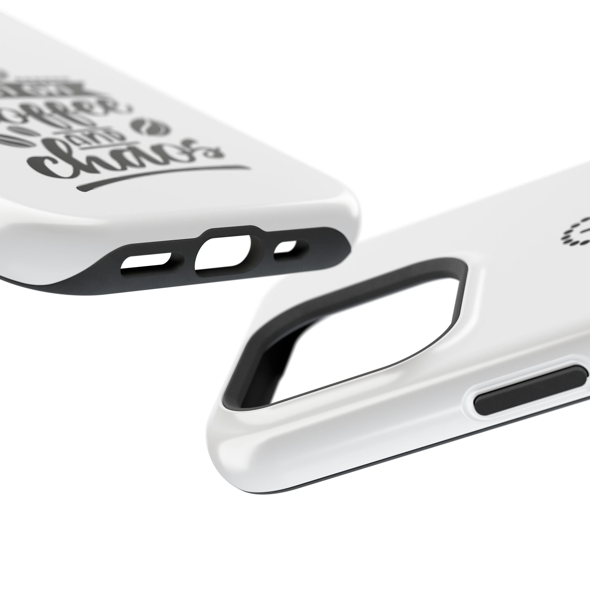 Phone Case — "Run on Coffee and Chaos" Impact-Resistant Protective Cover