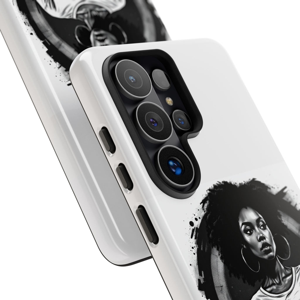 Phone Case — "Long Haul Loyalty" Black & White Portrait Protective Case