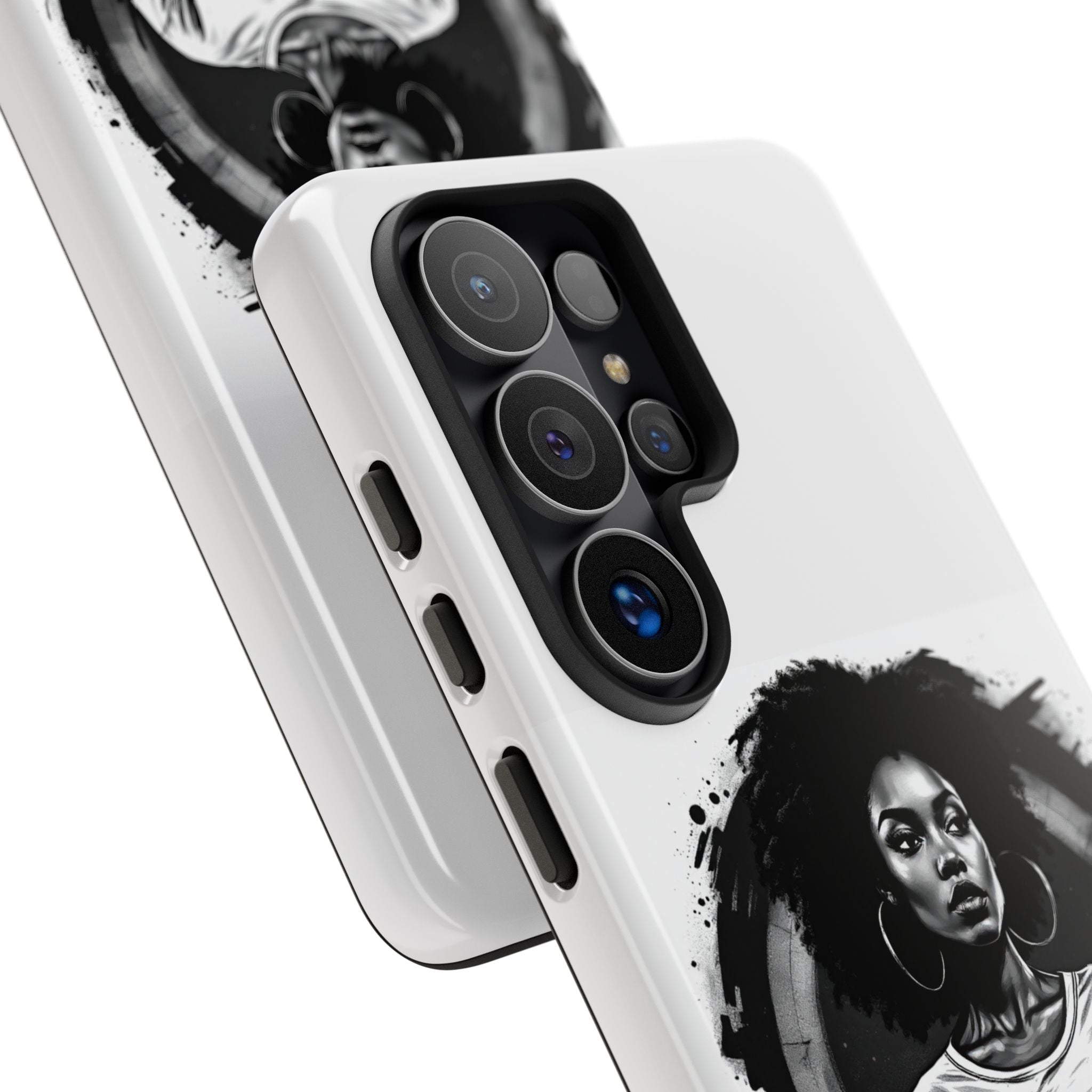 Phone Case — "Long Haul Loyalty" Black & White Portrait Protective Case