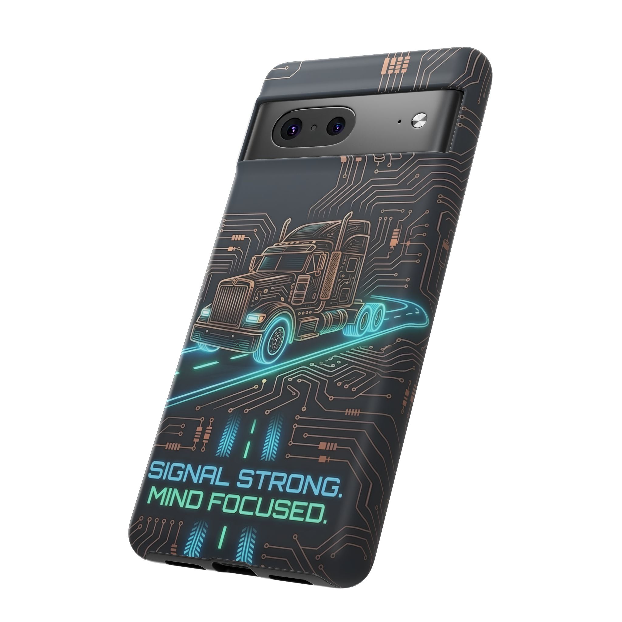 Truck Driver Gamer Phone Case — “Real Life. No Pause Button.”