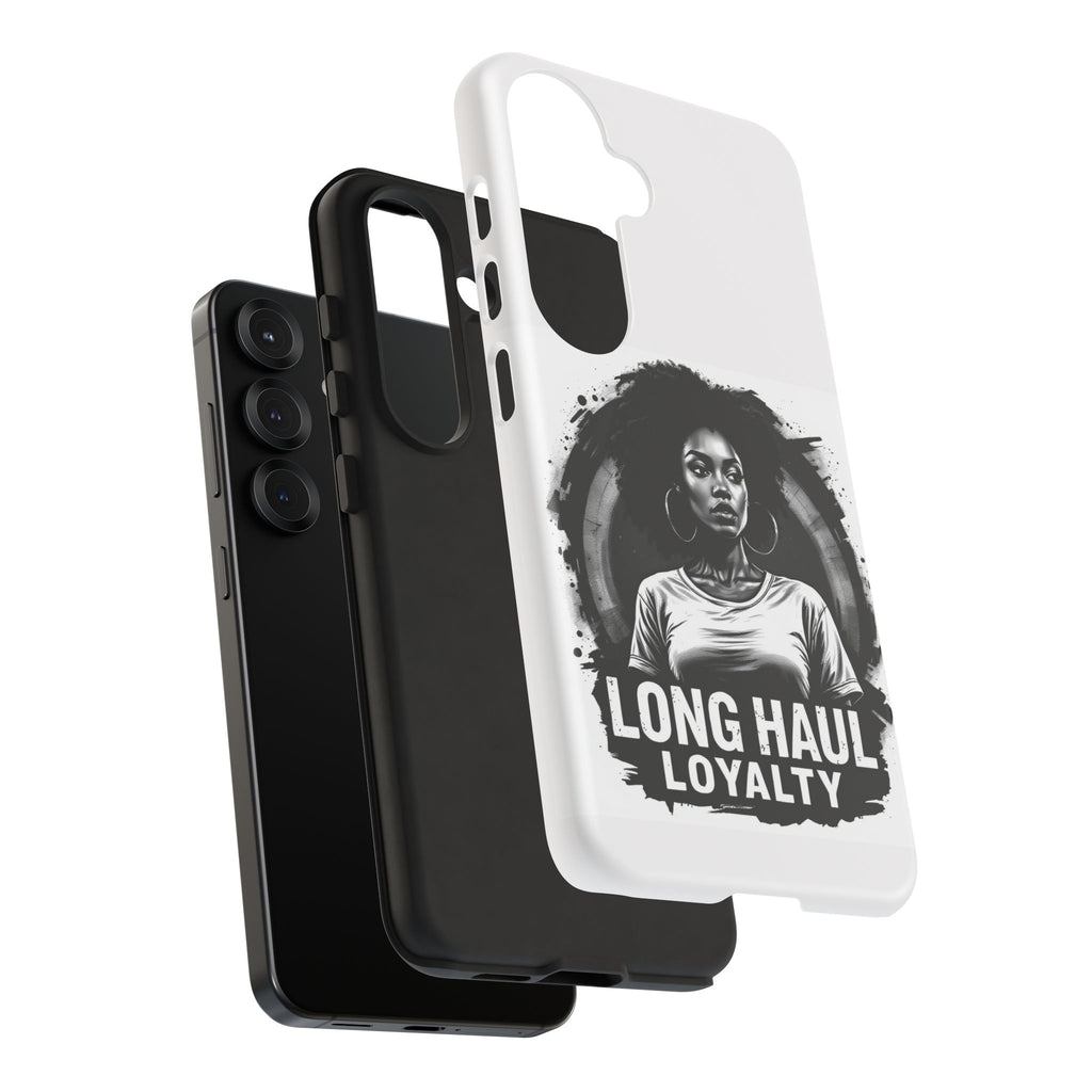 Phone Case — "Long Haul Loyalty" Black & White Portrait Protective Case
