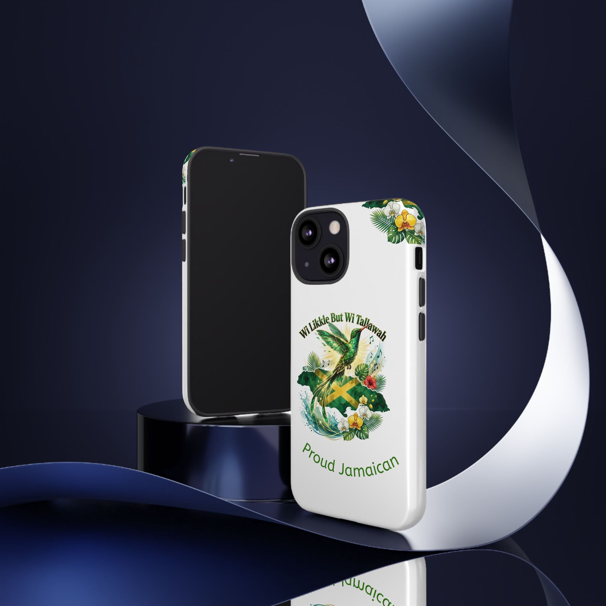 Jamaica Hummingbird Phone Case — “Wi Likkle But Wi Tallawah” Tropical Protective Cover