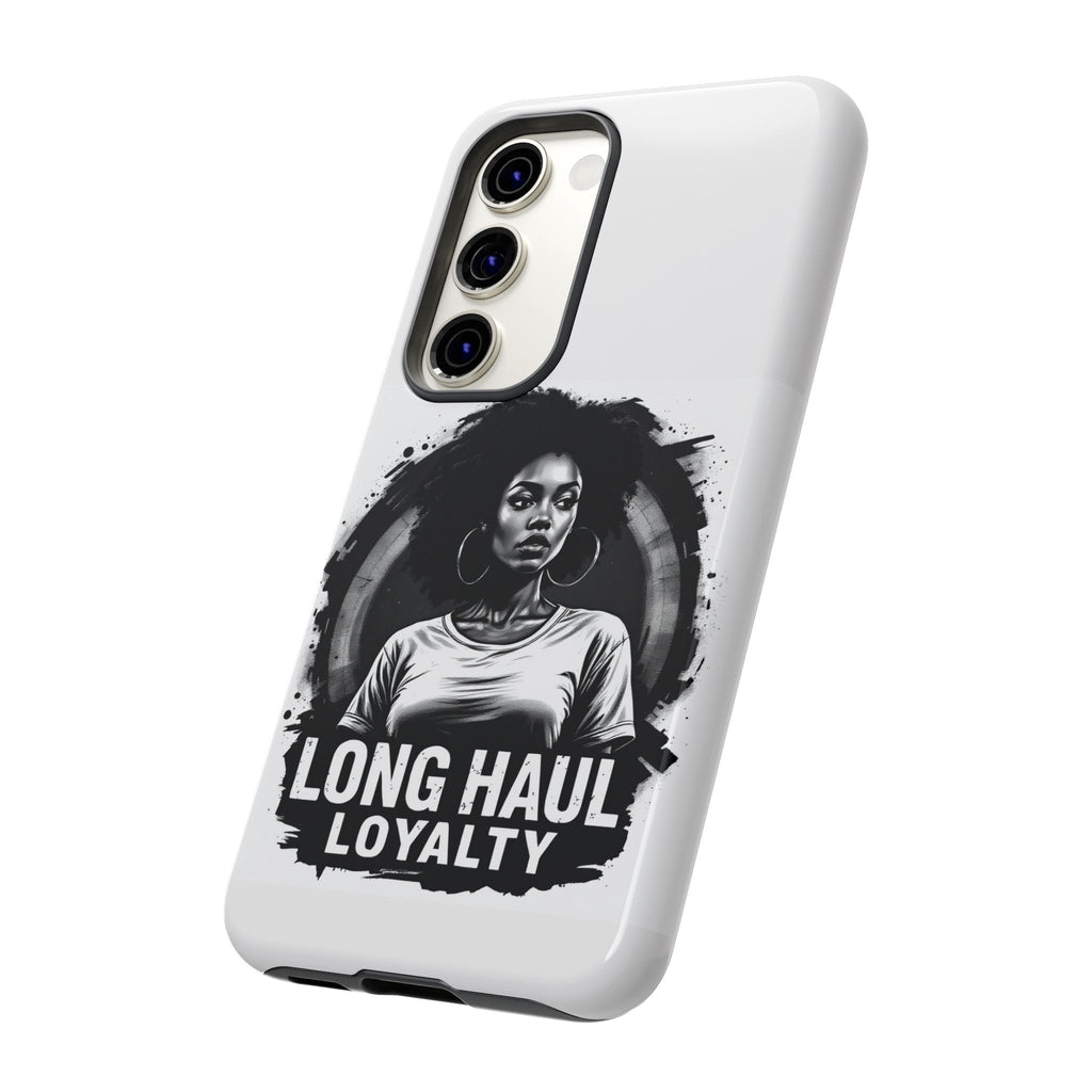 Phone Case — "Long Haul Loyalty" Black & White Portrait Protective Case