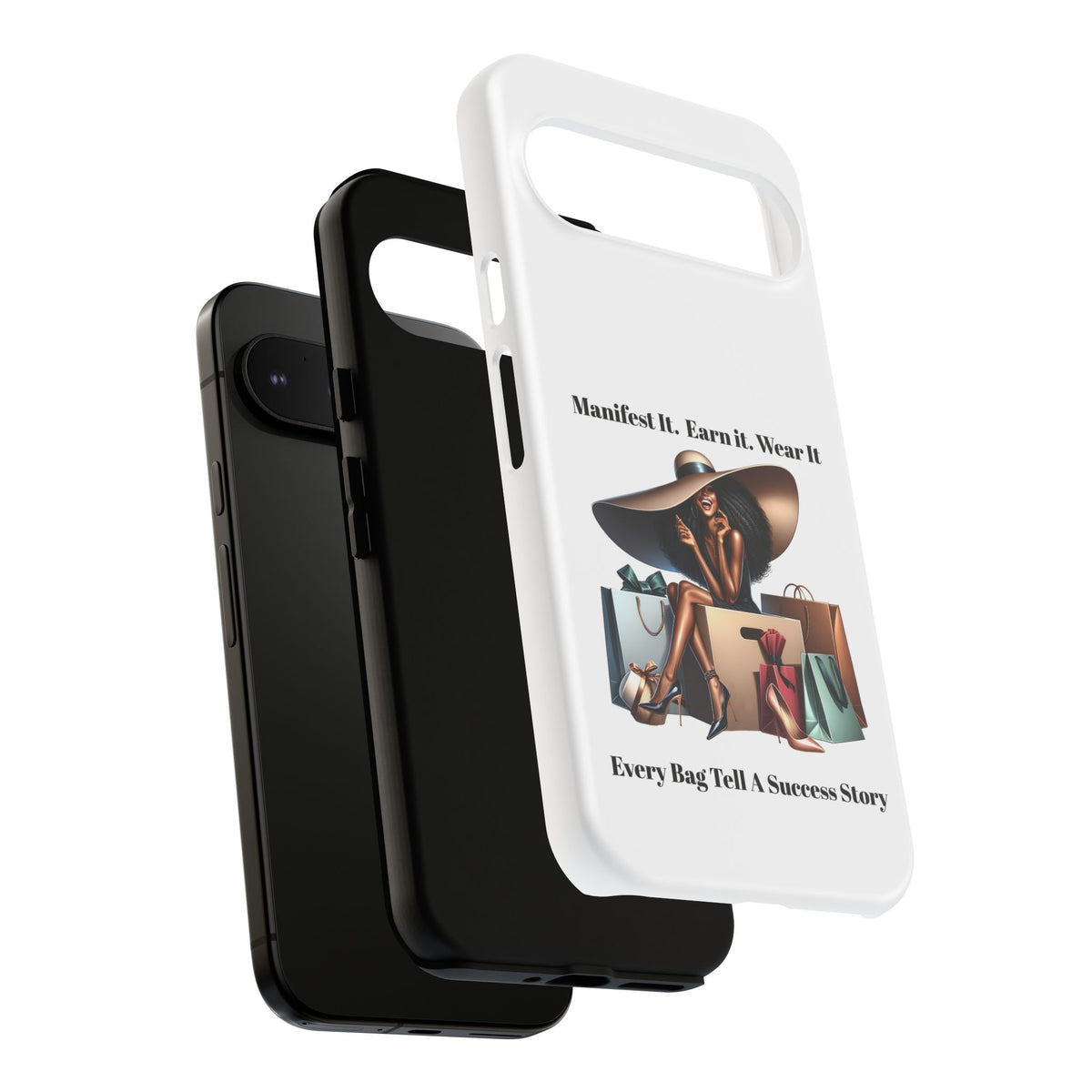 Phone Case - "Manifest It. Earn It. Wear It." Chic Shopper Design