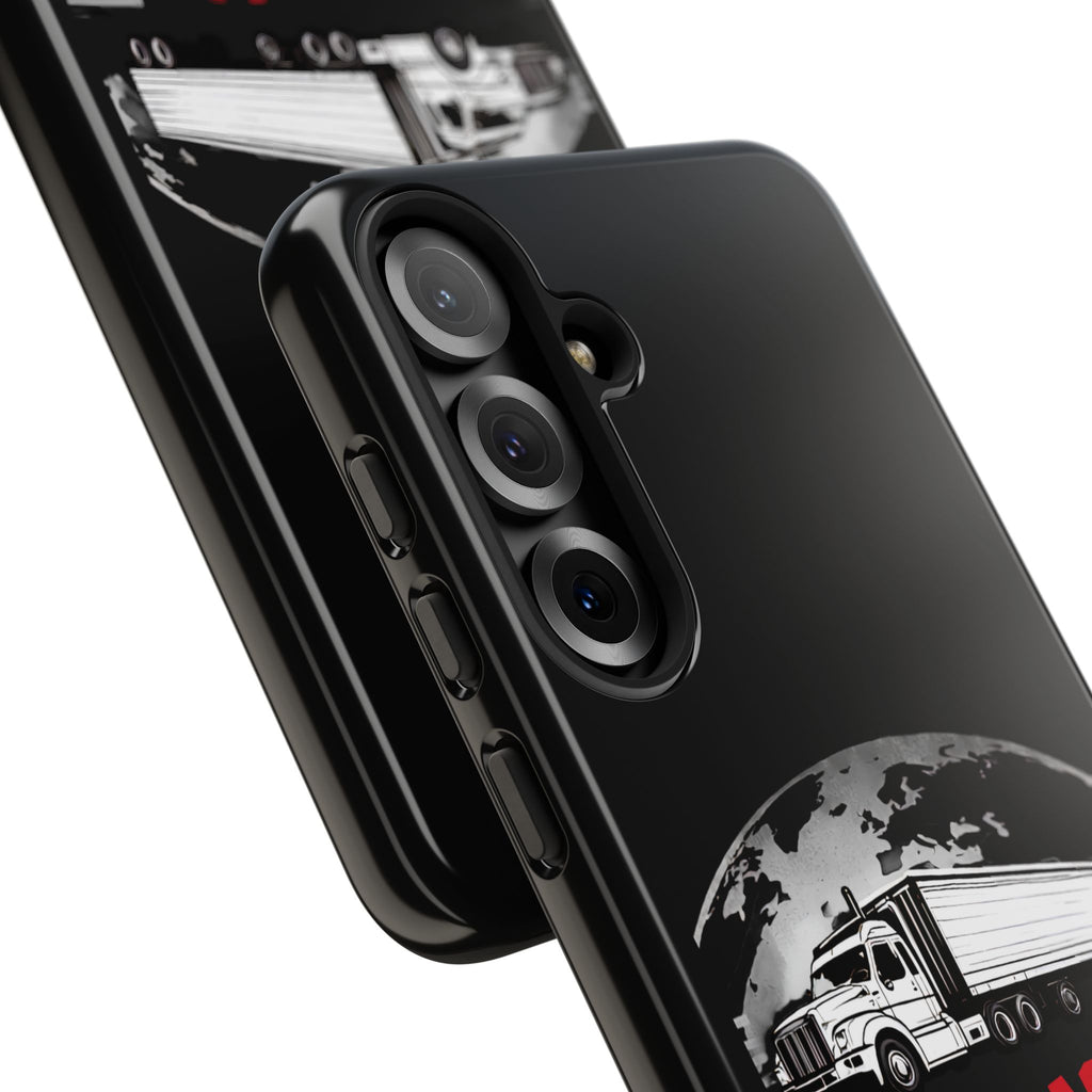 Truck Driver Phone Case - "My Daddy Keeps The World Rolling" Protective Cover