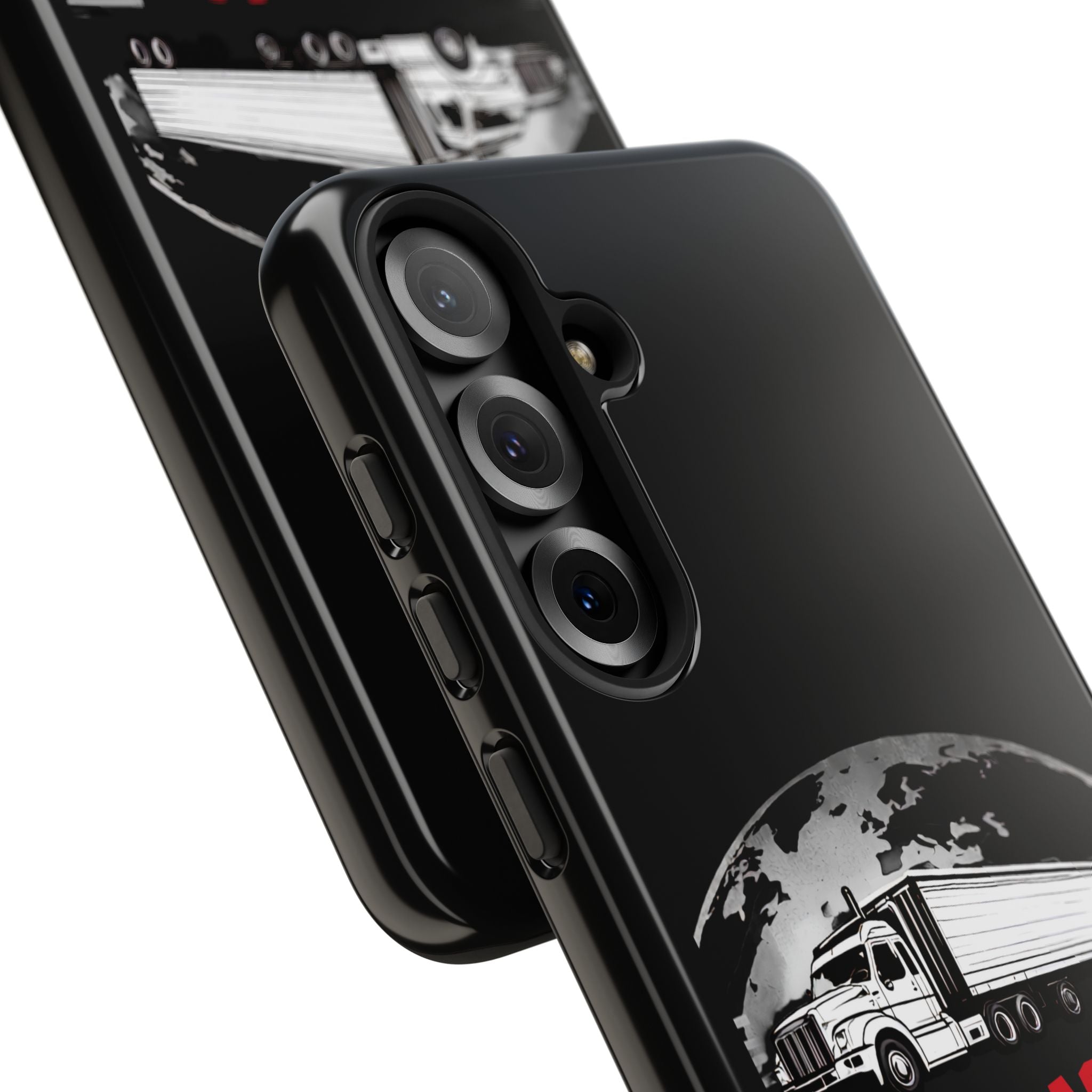 Truck Driver Phone Case - "My Daddy Keeps The World Rolling" Protective Cover