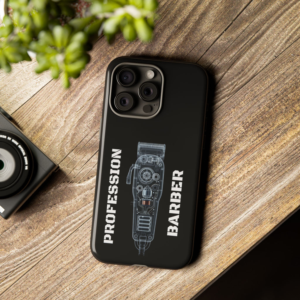 Barber Clip Cord X‑Ray Tough Phone Case – Professional Barber Gift