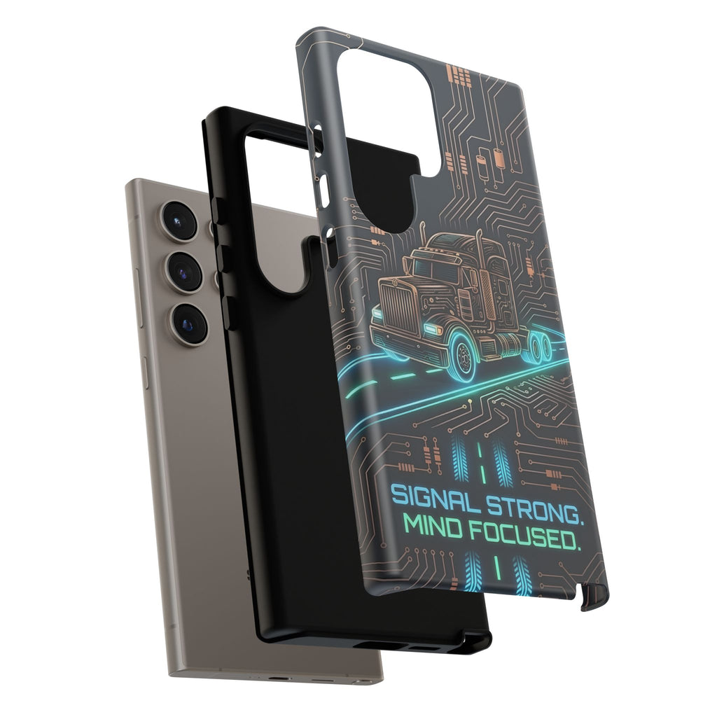 Truck Driver Gamer Phone Case — “Real Life. No Pause Button.”