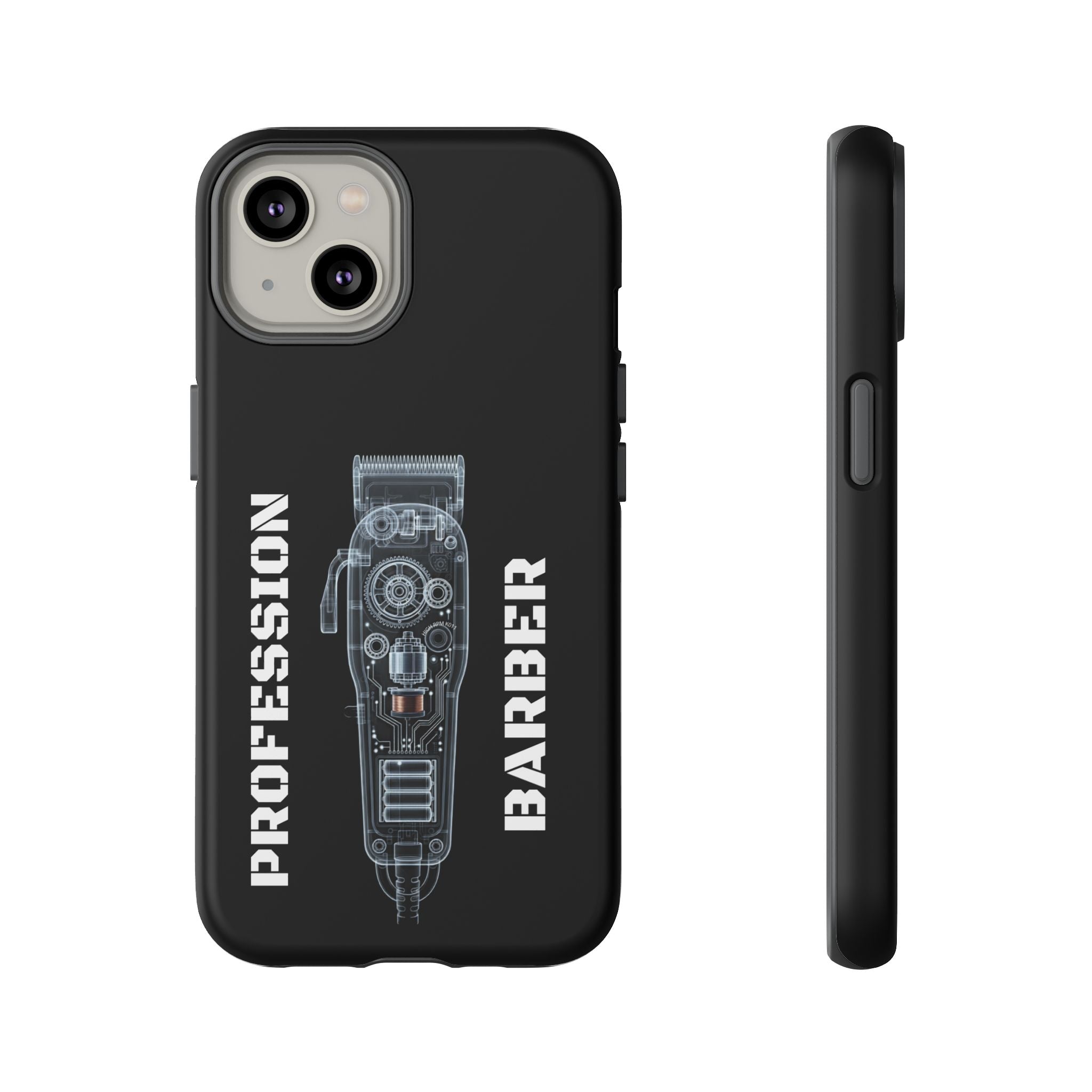 Barber Clip Cord X‑Ray Tough Phone Case – Professional Barber Gift