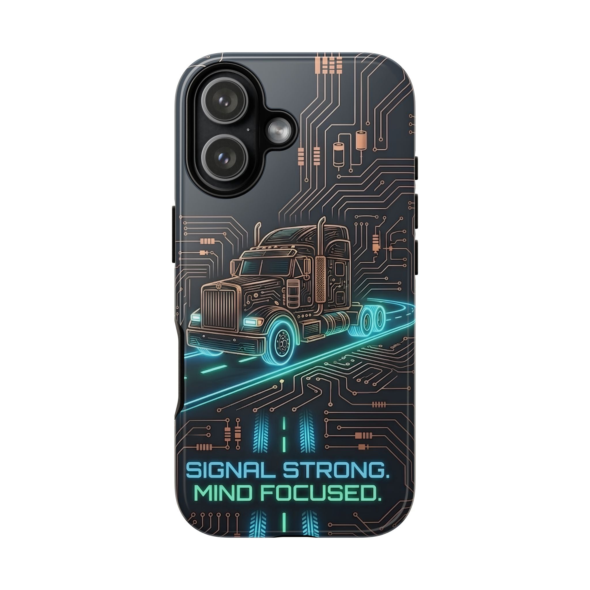 Truck Driver Gamer Phone Case — “Real Life. No Pause Button.”
