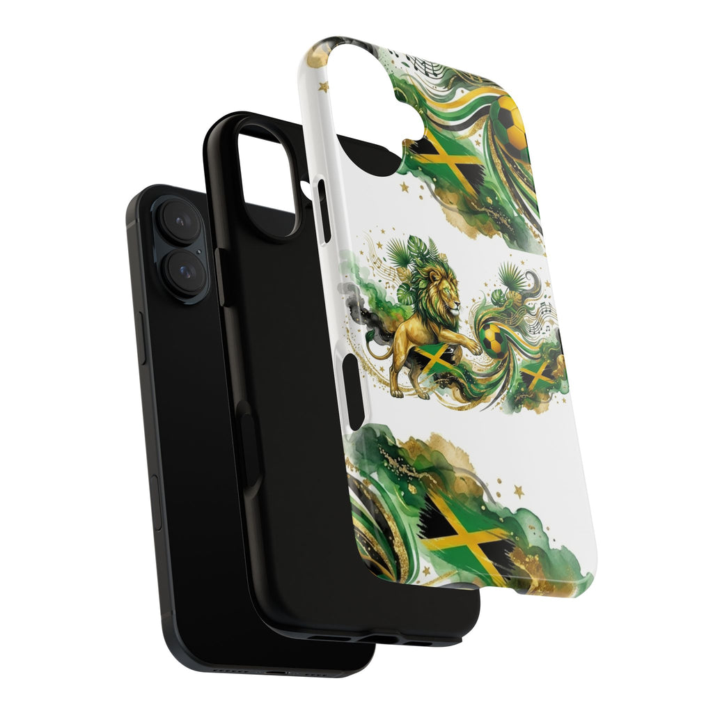 Jamaica Lion Phone Case — Jamaican Flag Rasta Protective Tough Case