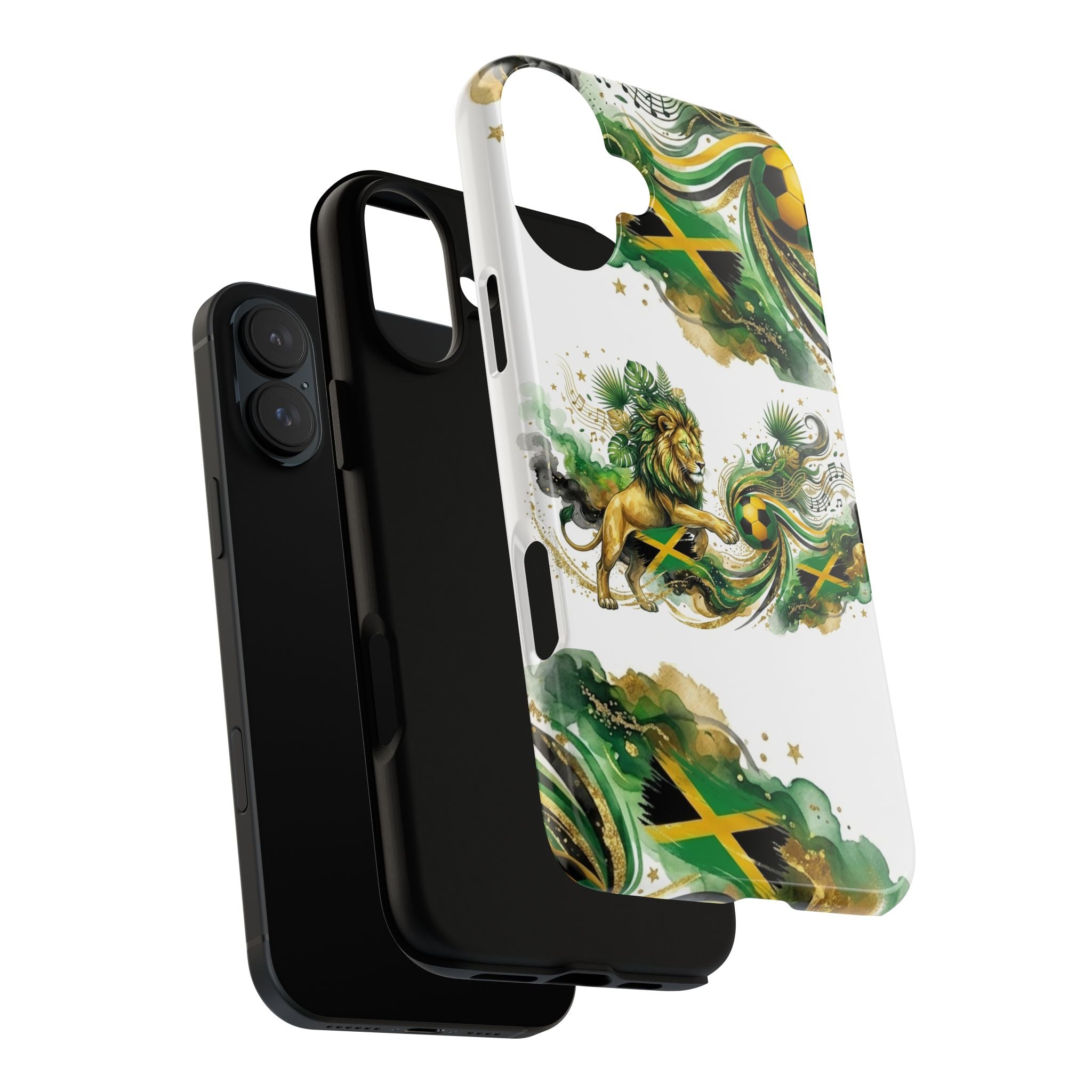 Jamaica Lion Phone Case — Jamaican Flag Rasta Protective Tough Case