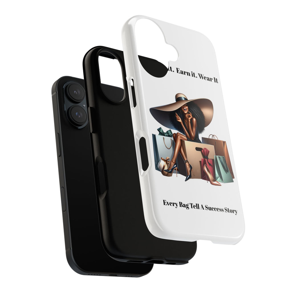 Phone Case - "Manifest It. Earn It. Wear It." Chic Shopper Design