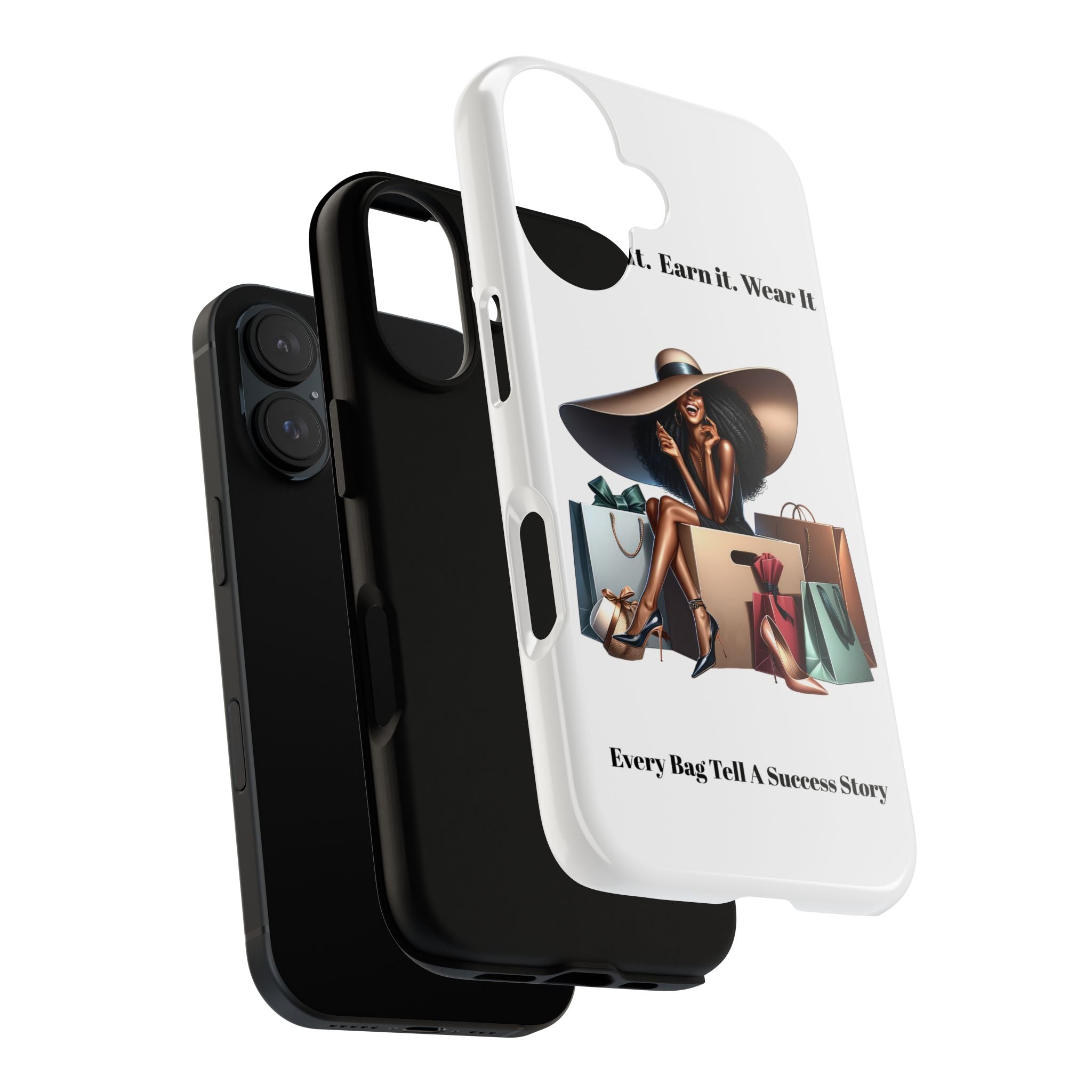 Phone Case - "Manifest It. Earn It. Wear It." Chic Shopper Design