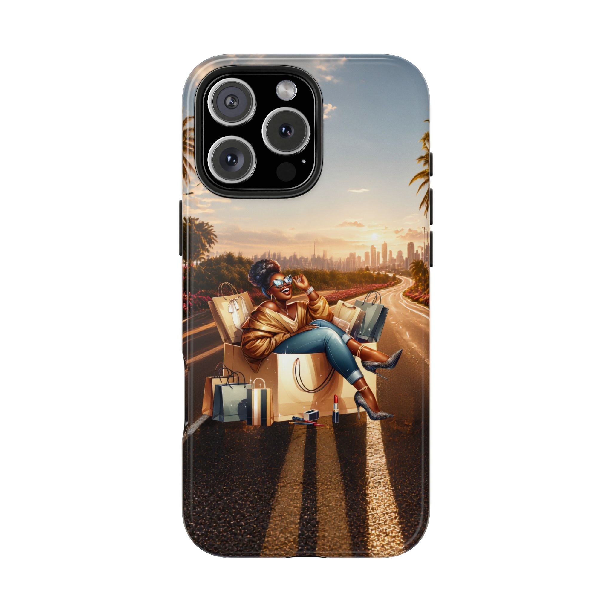 Sunset Roadtrip Tough Phone Case — Relaxed Traveler Design